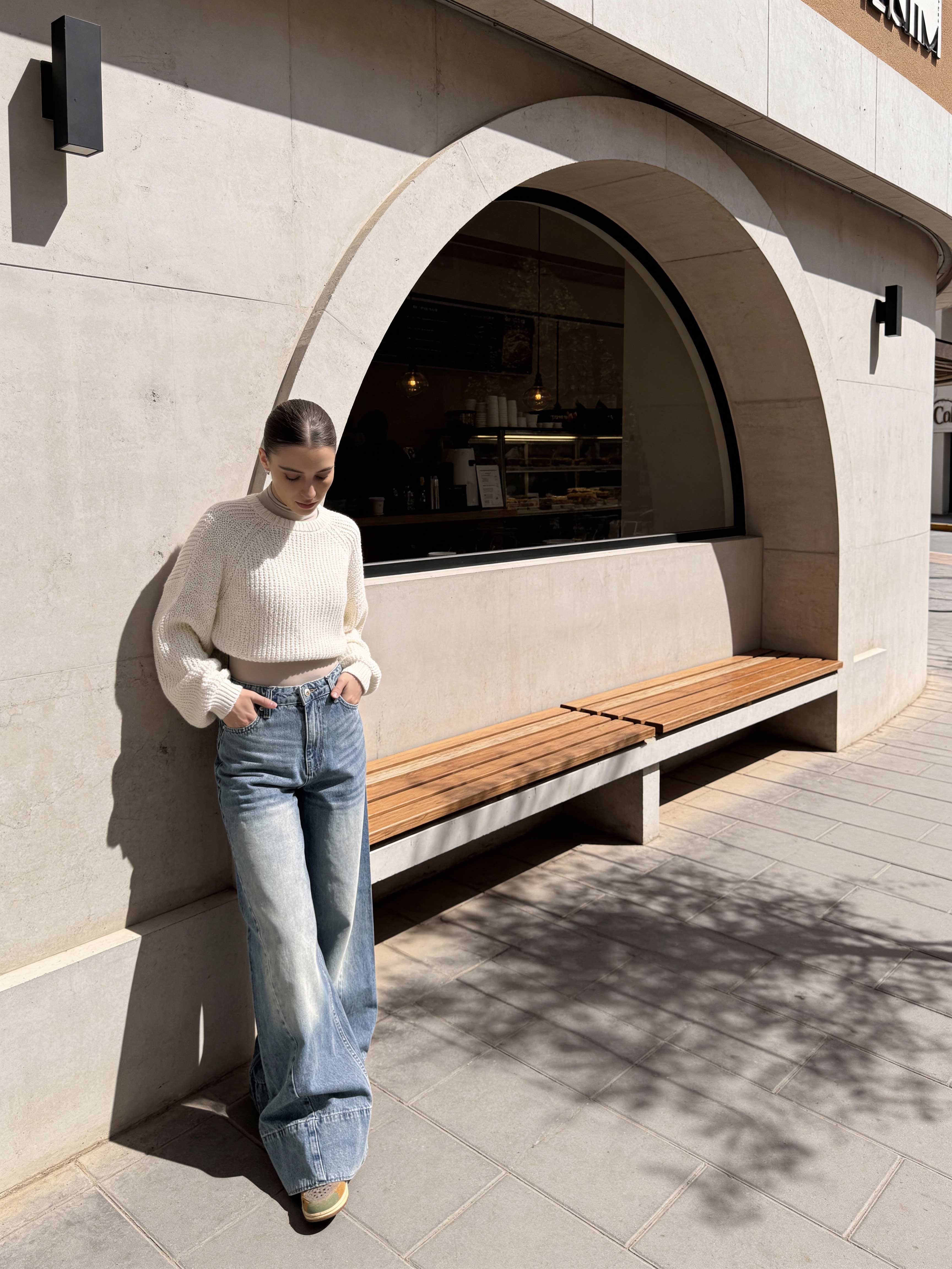 Extreme Wide Leg – High-Waist Light Vintage Blue Jeans