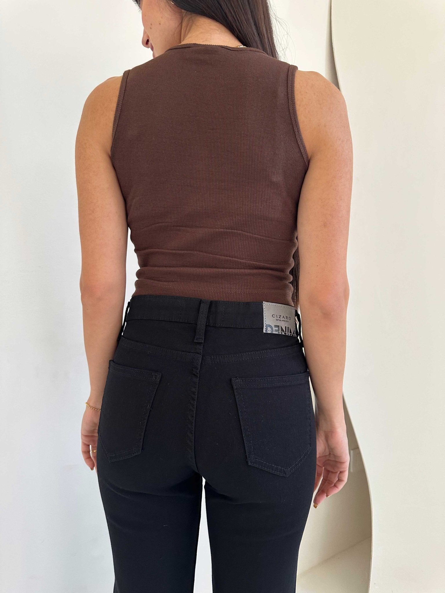 Flared - High-Waist Black. Flare CIZARO - Cizaro Jeans