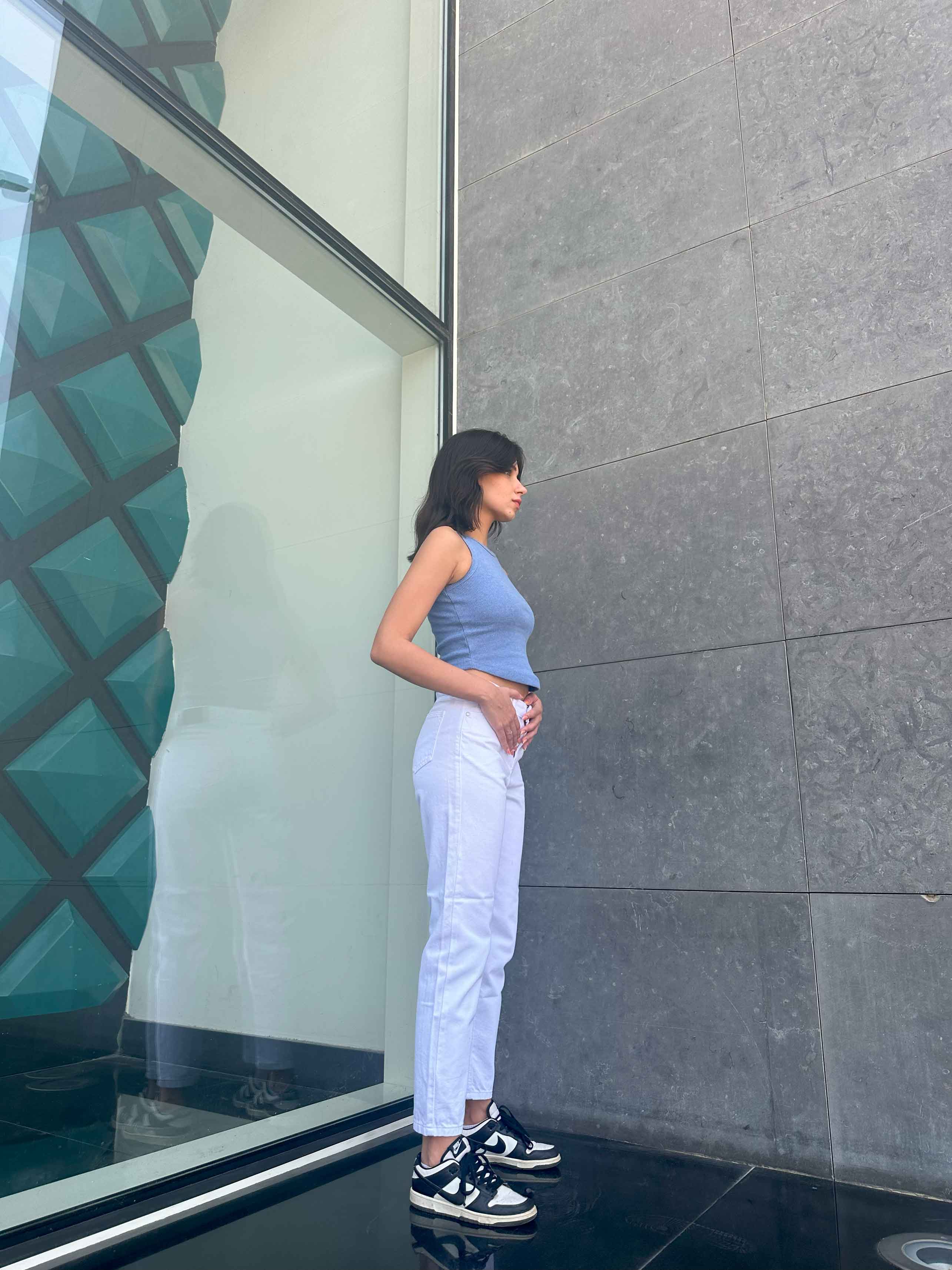 Mom Fit - White. Mom-Fit CIZARO - Cizaro Jeans