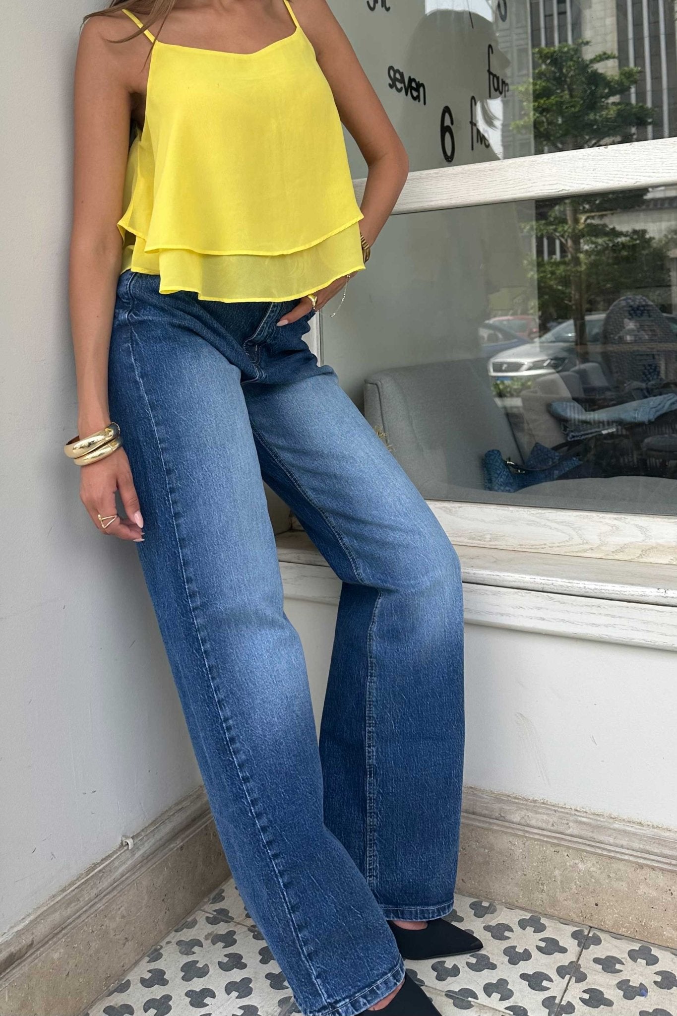 Ultra Comfort | Wide-Leg - High-Waist Washed Blue Jeans Wide-Leg CIZARO - Cizaro Jeans
