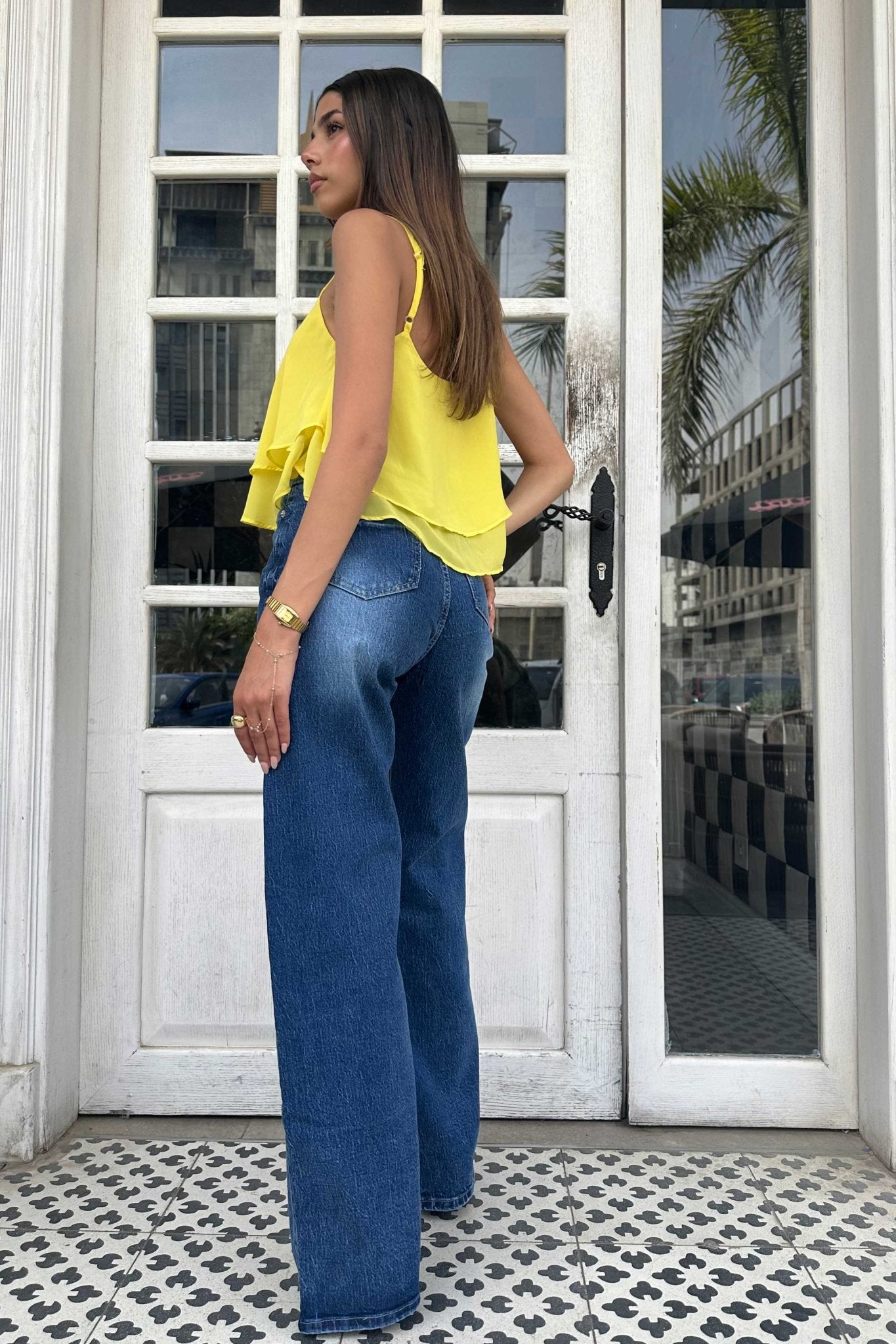 Ultra Comfort | Wide-Leg - High-Waist Washed Blue Jeans Wide-Leg CIZARO - Cizaro Jeans