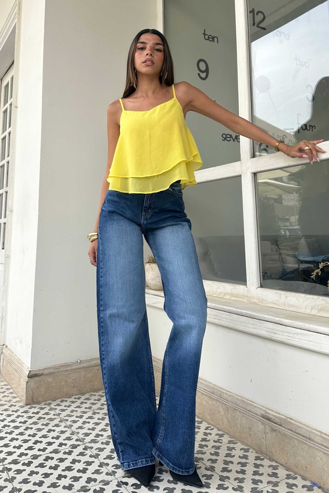Ultra Comfort | Wide-Leg - High-Waist Washed Blue Jeans Wide-Leg CIZARO - Cizaro Jeans