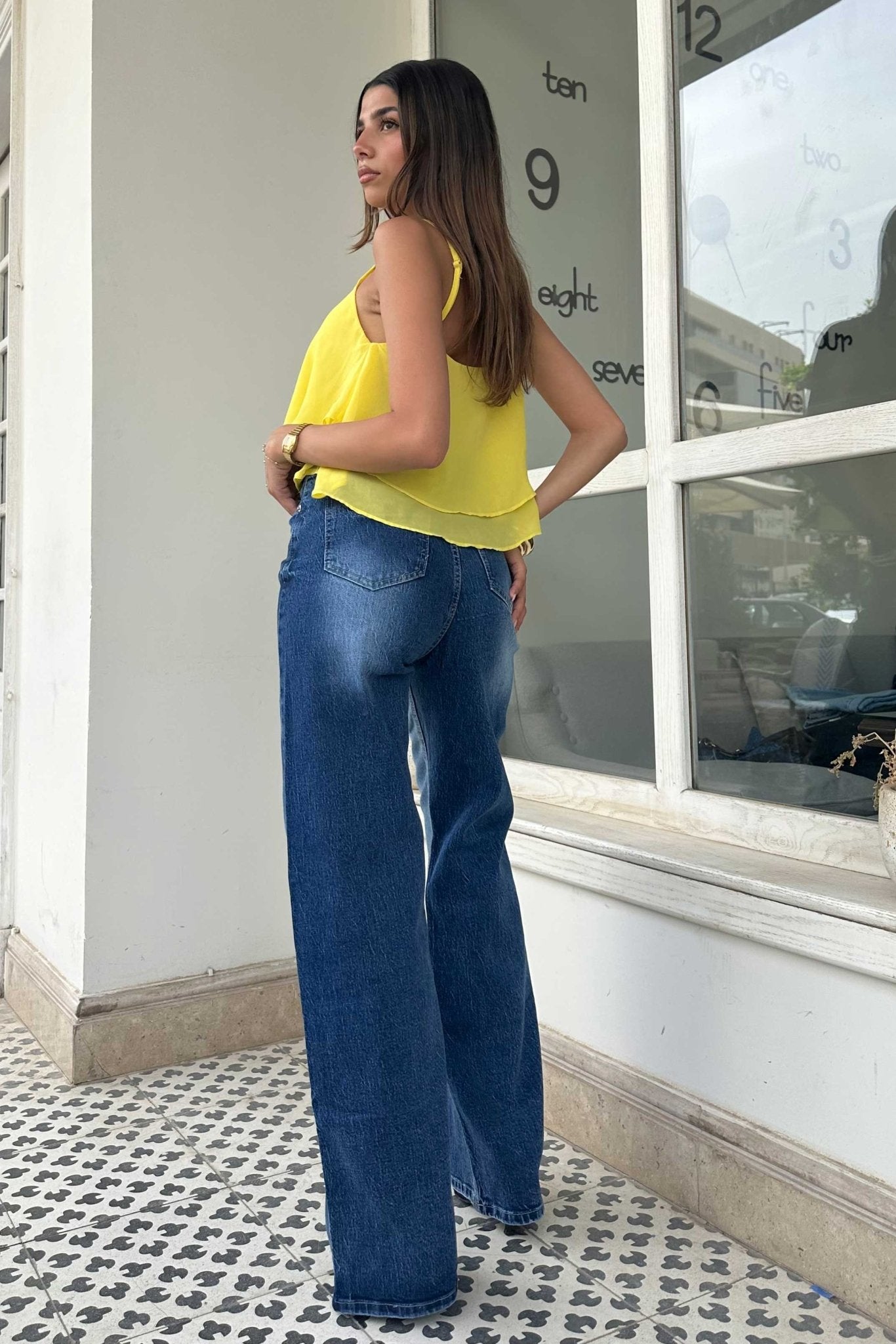 Ultra Comfort | Wide-Leg - High-Waist Washed Blue Jeans Wide-Leg CIZARO - Cizaro Jeans