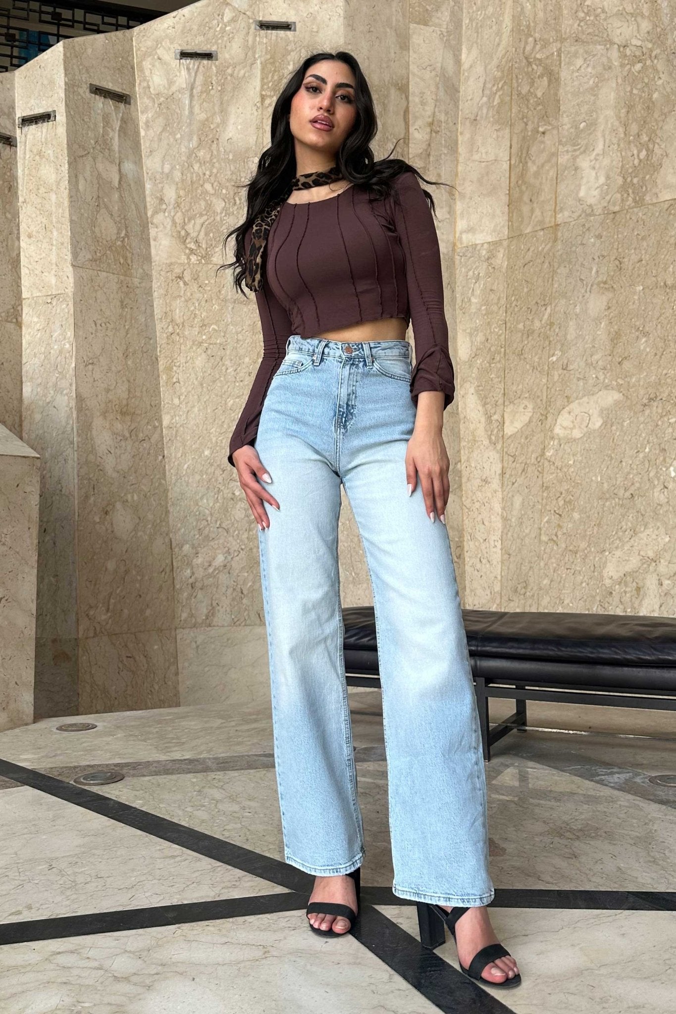 Ultra Comfort Wide-Leg - High-Waist Light Blue Jeans Wide-Leg Cizaro - Cizaro Jeans