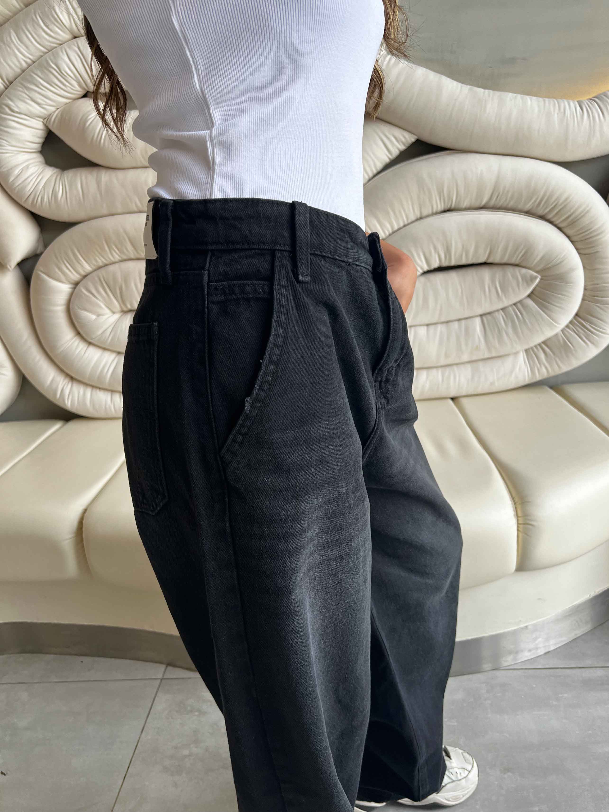Skater - Charcoal Black. Baggy CIZARO - Cizaro Jeans