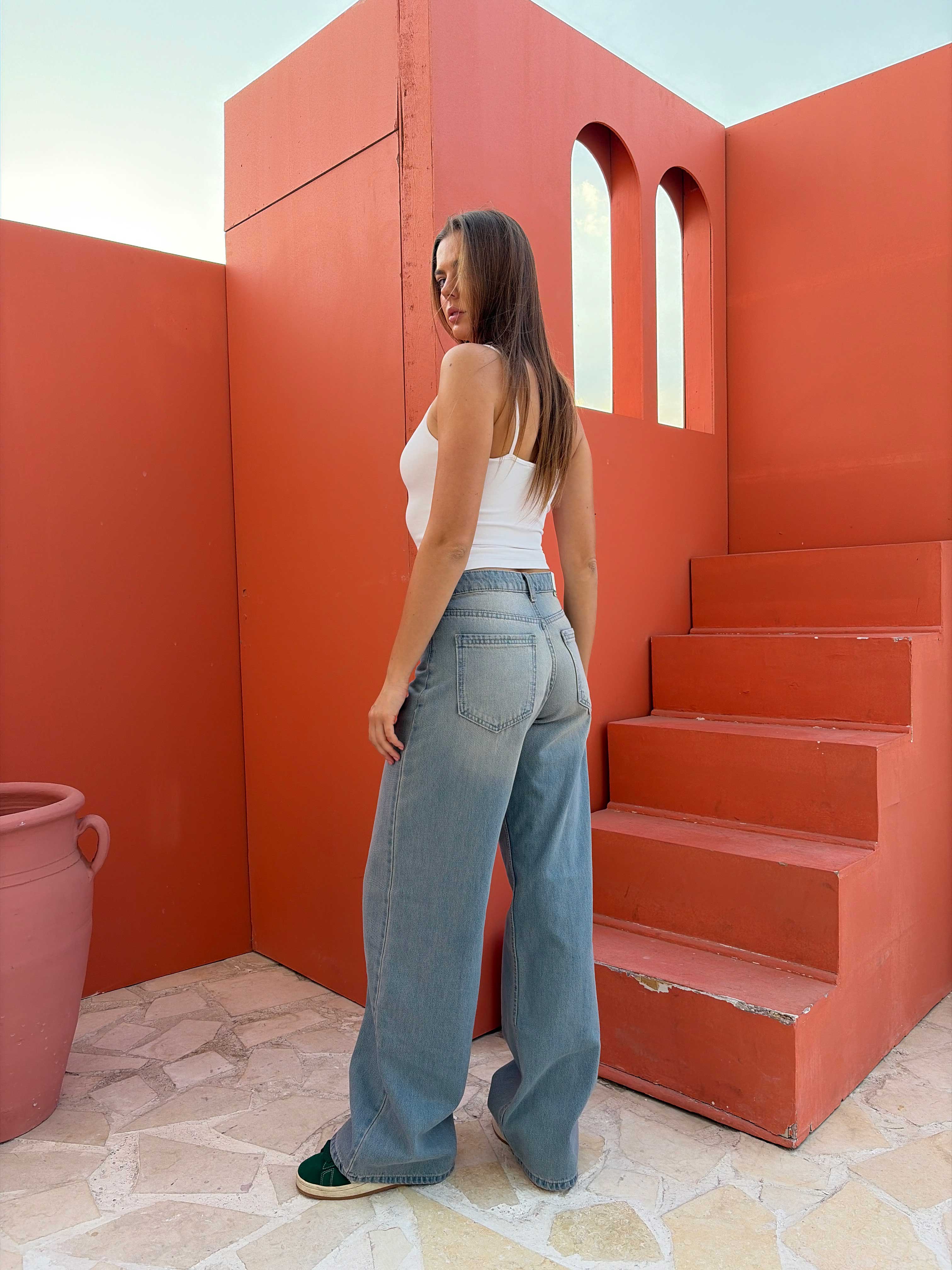 Baggy – Mid Rise Light Vintage Blue Jeans