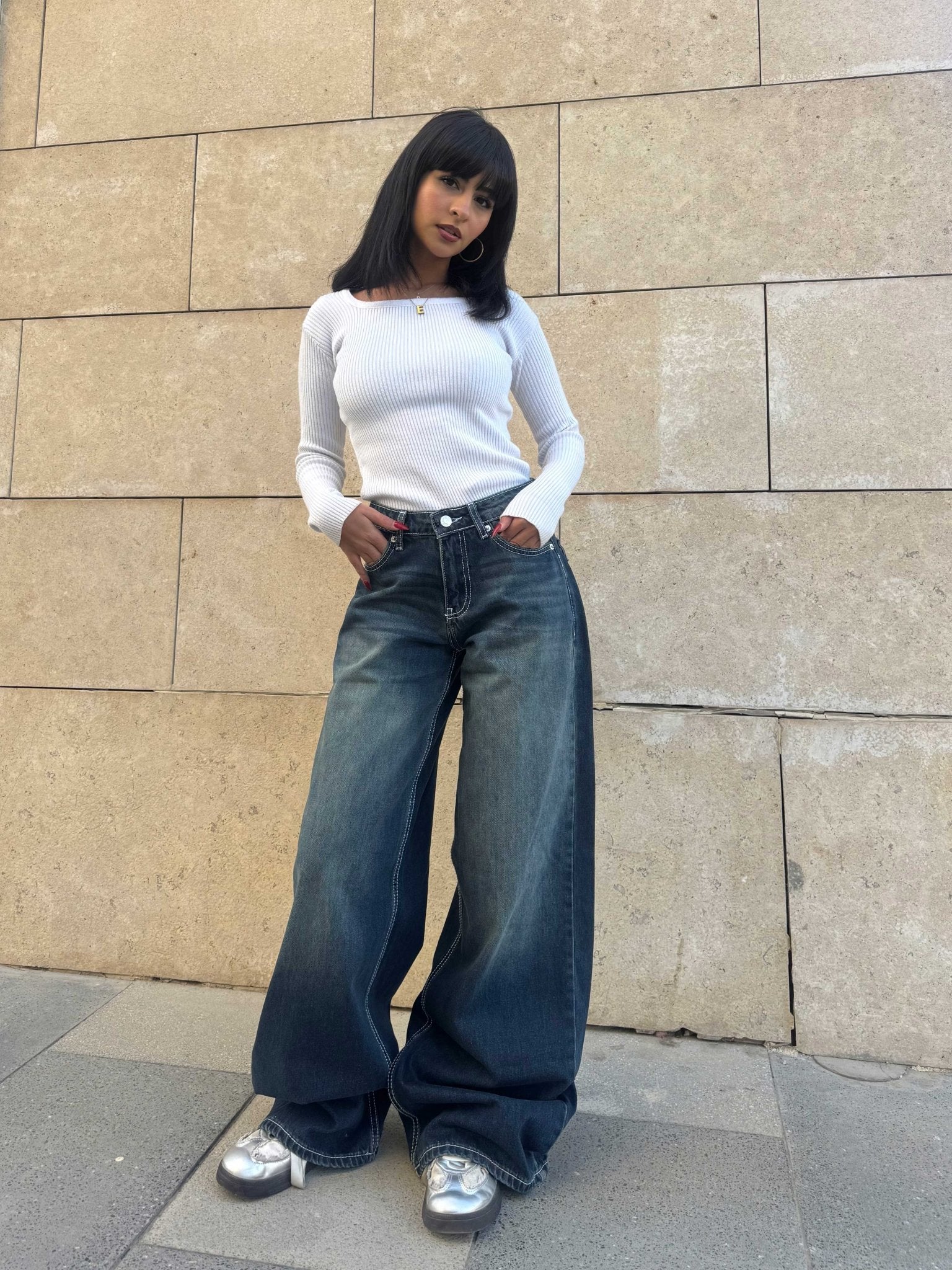 Baggy – Low-Waist Vintage Blue Jeans baggy CIZARO - Cizaro Jeans