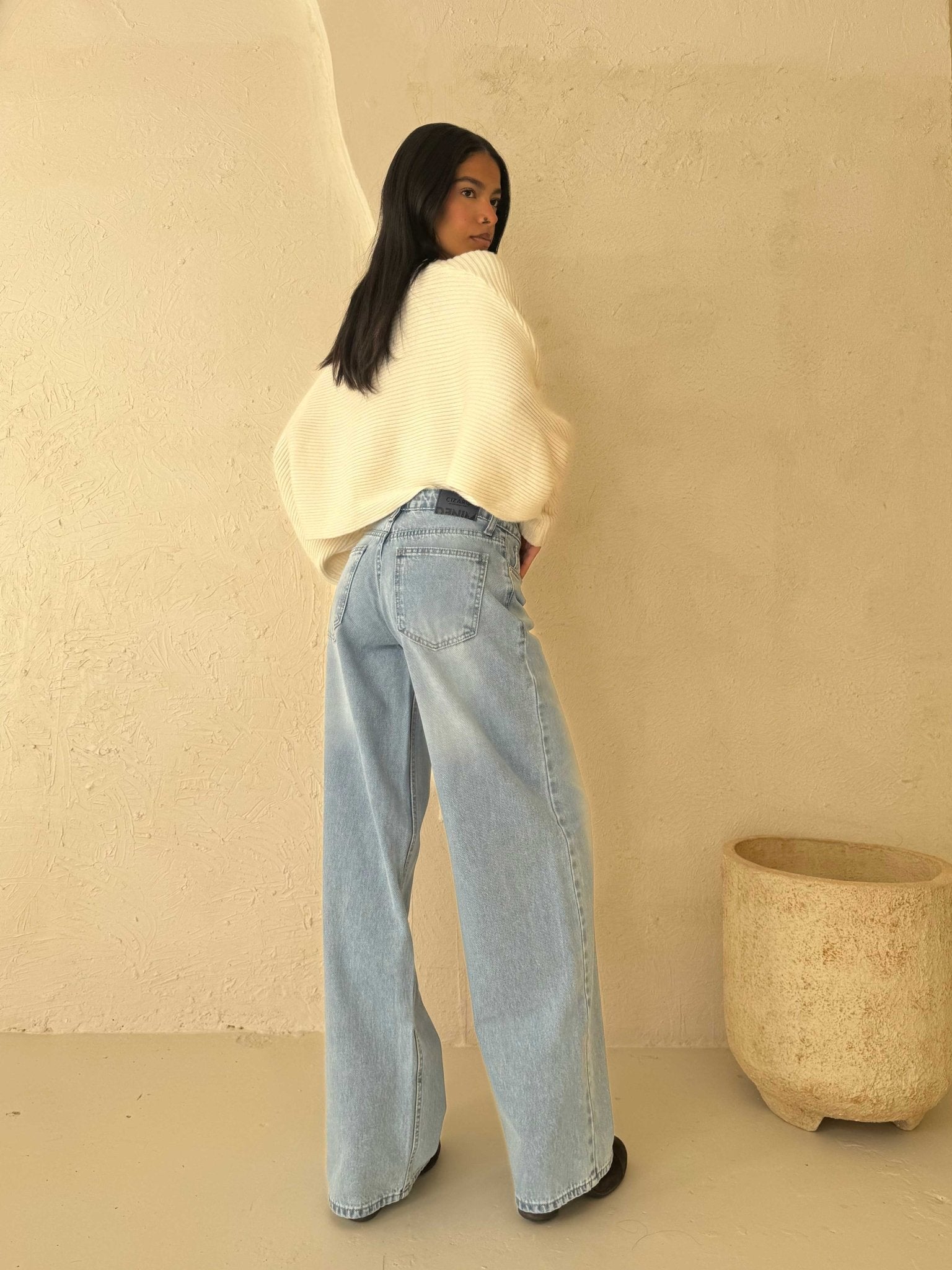 Super Baggy – Low Waist in Bright Blue Baggy CIZARO - Cizaro Jeans