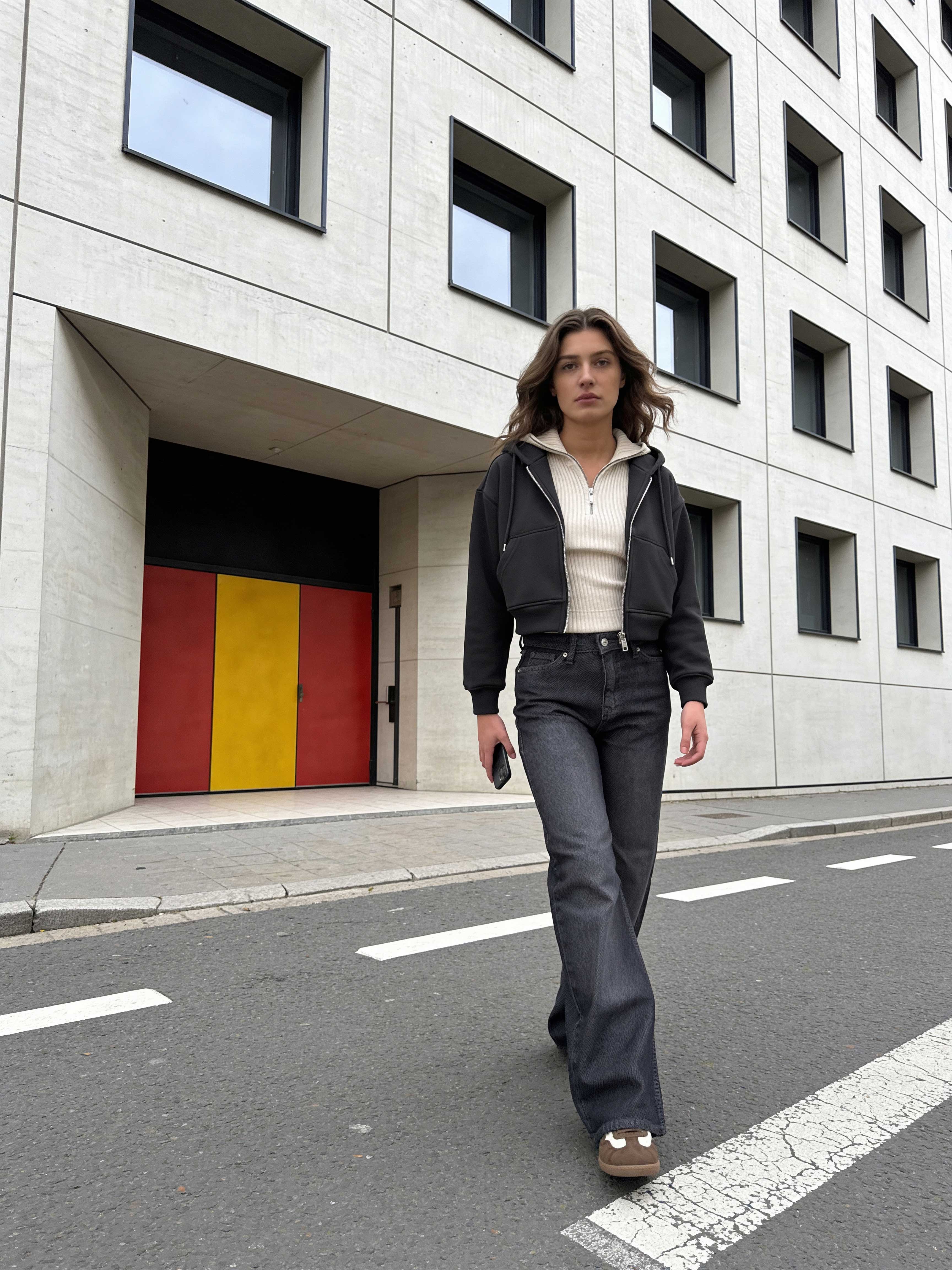 Baggy – High-Waist Washed Black Jeans Baggy CIZARO - Cizaro Jeans