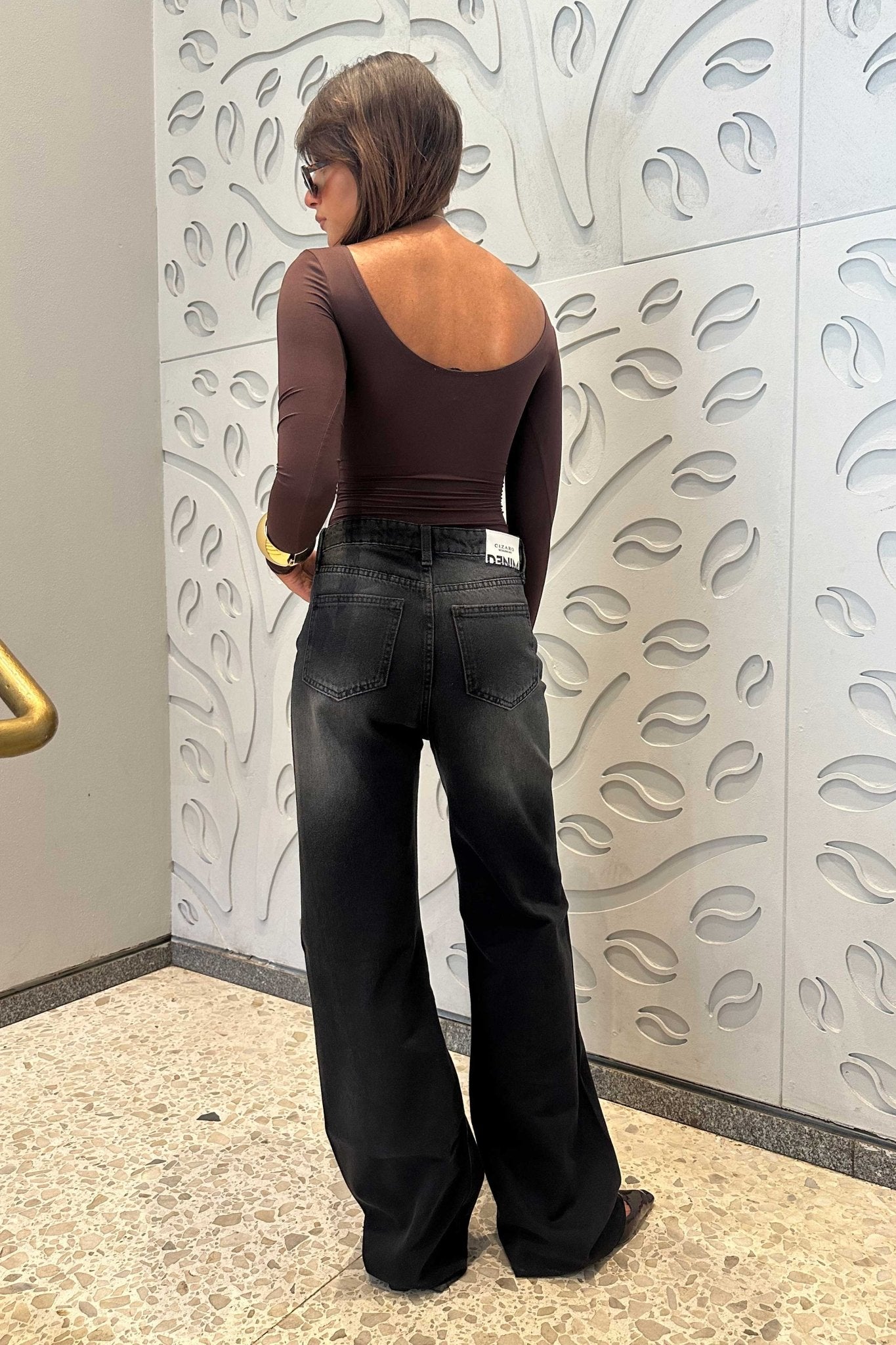 Super Baggy - Charcoal Black Jeans Baggy CIZARO - Cizaro Jeans