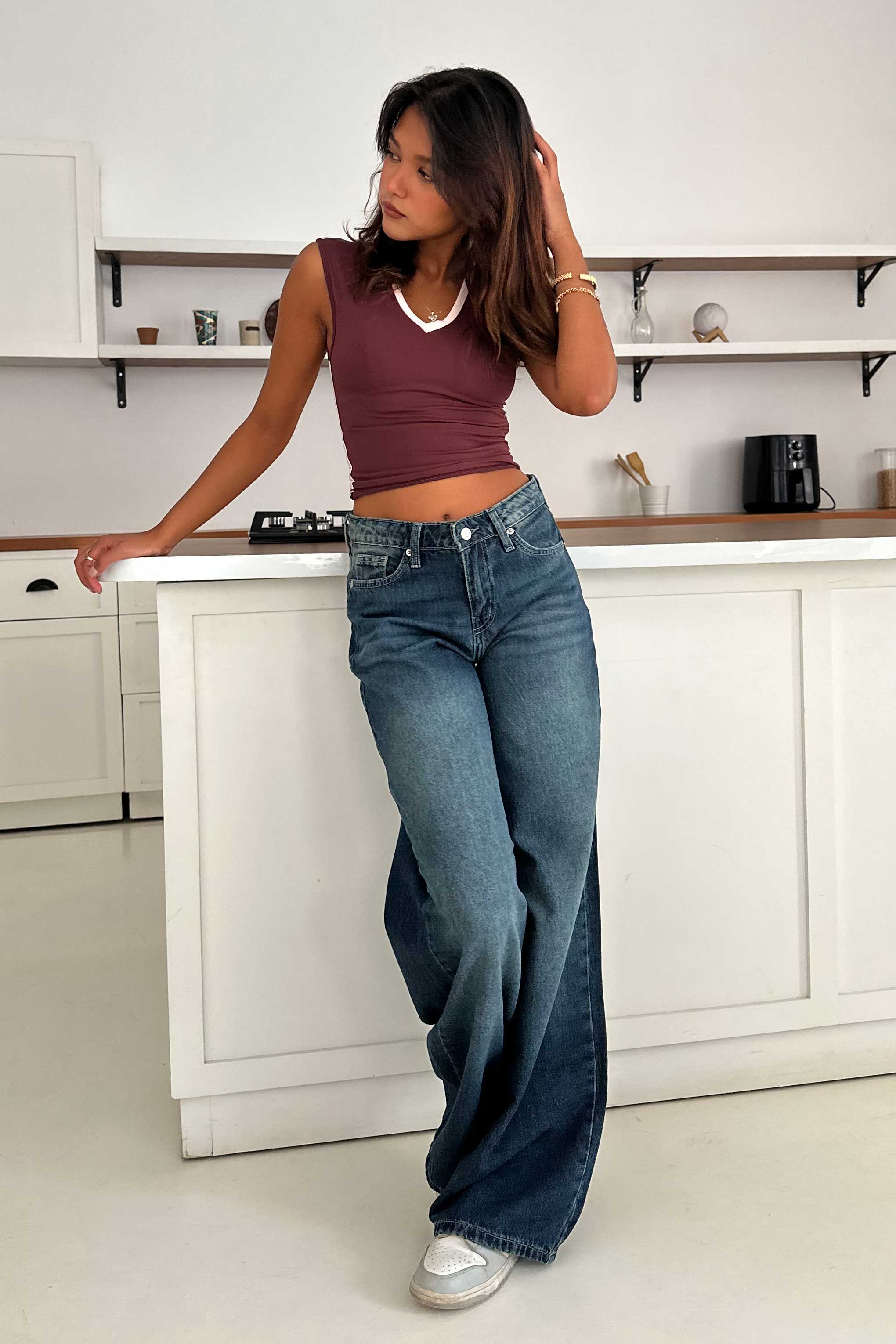 Super Baggy - Mid-Rise Mid Vintage Blue Jeans