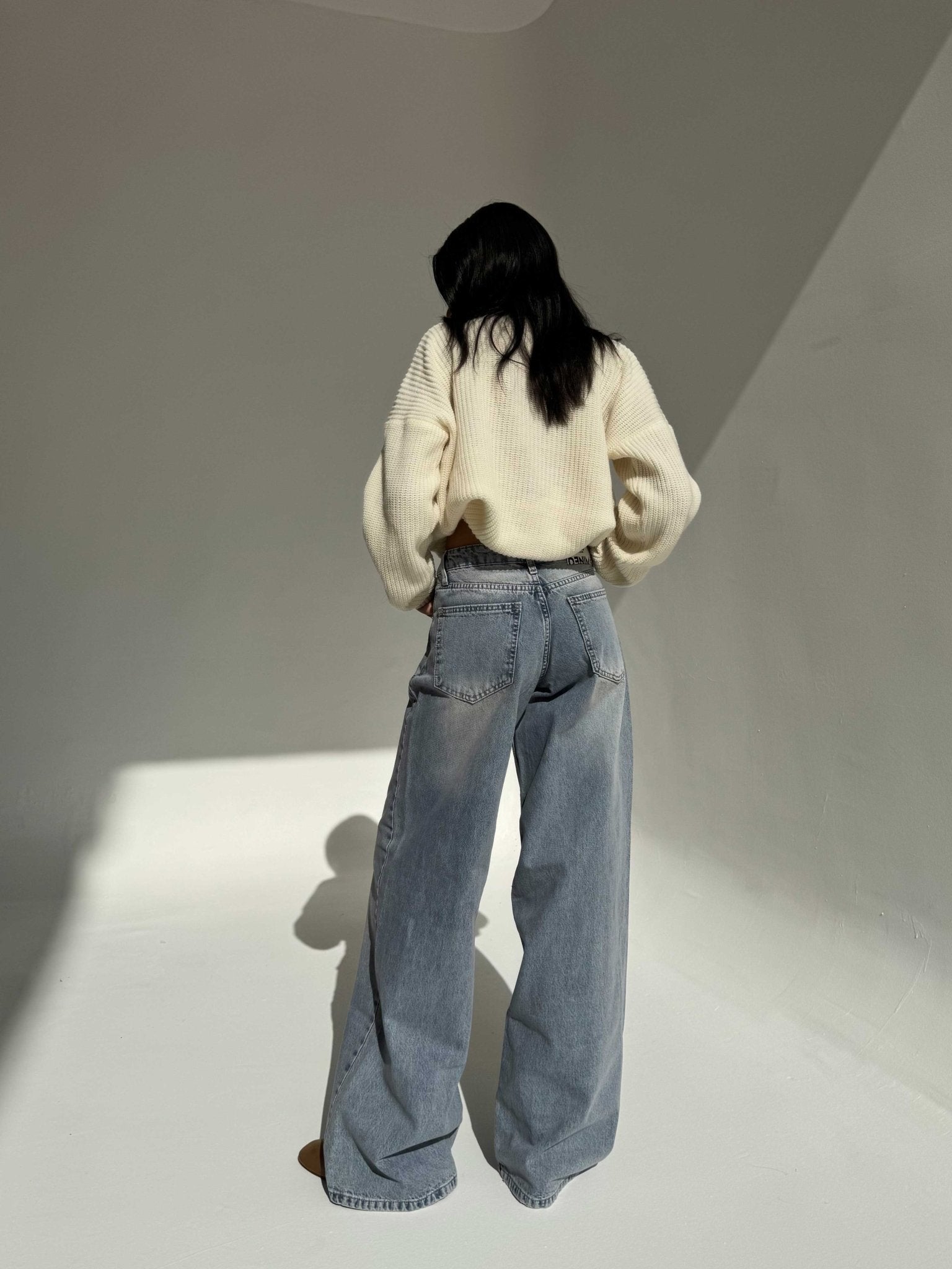 Super Baggy – Low Waist in Light Vintage Blue Baggy CIZARO - Cizaro Jeans