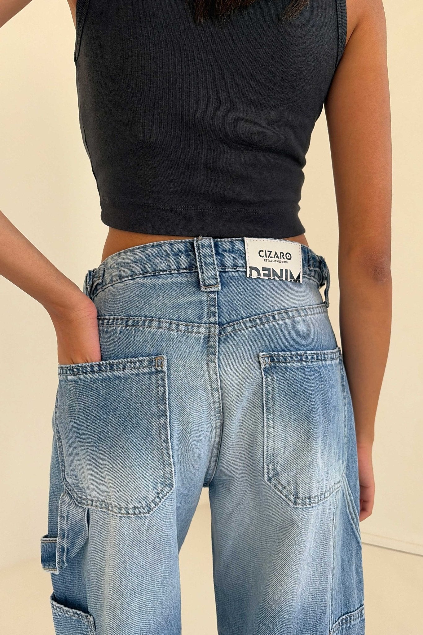 Carpenter – Mid Rise Bright Blue Wash Jeans Carpenter CIZARO - Cizaro Jeans