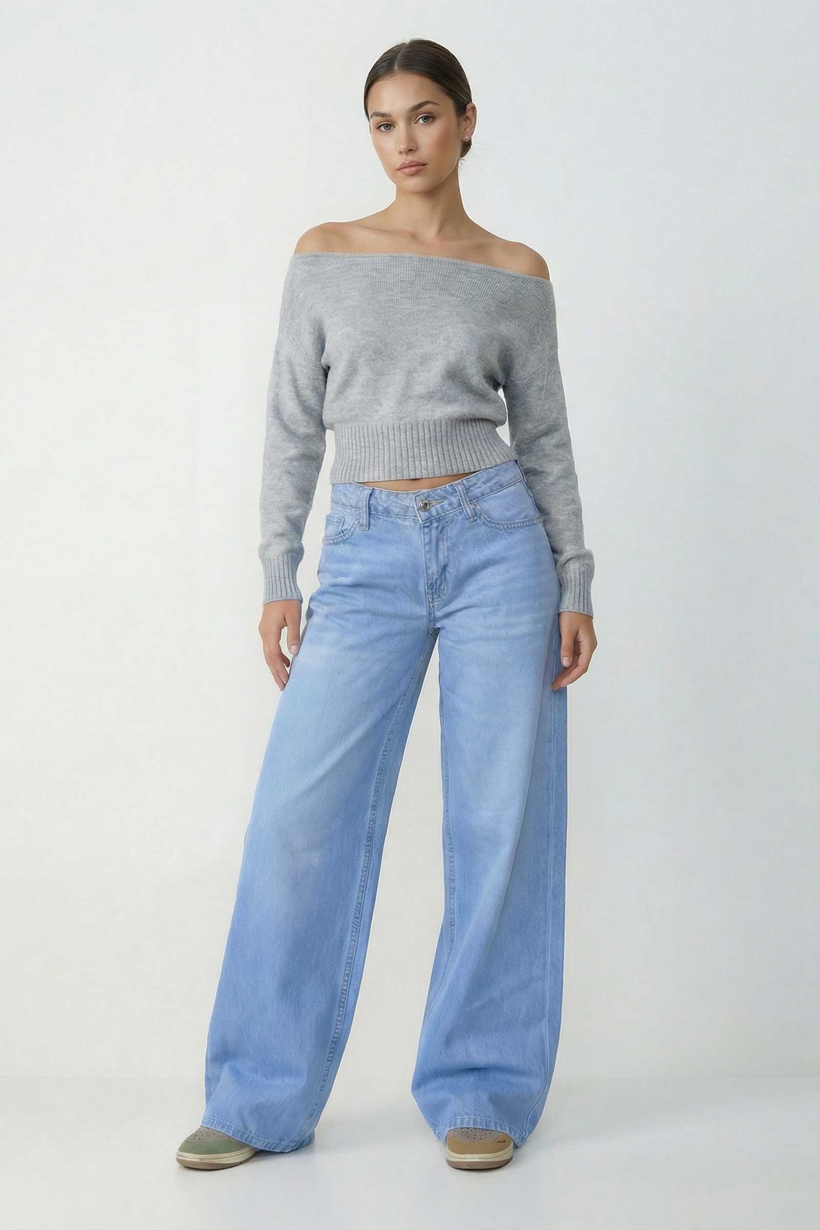 Super Baggy – Low-Waist Bright Blue Jeans Super Baggy CIZARO - Cizaro Jeans