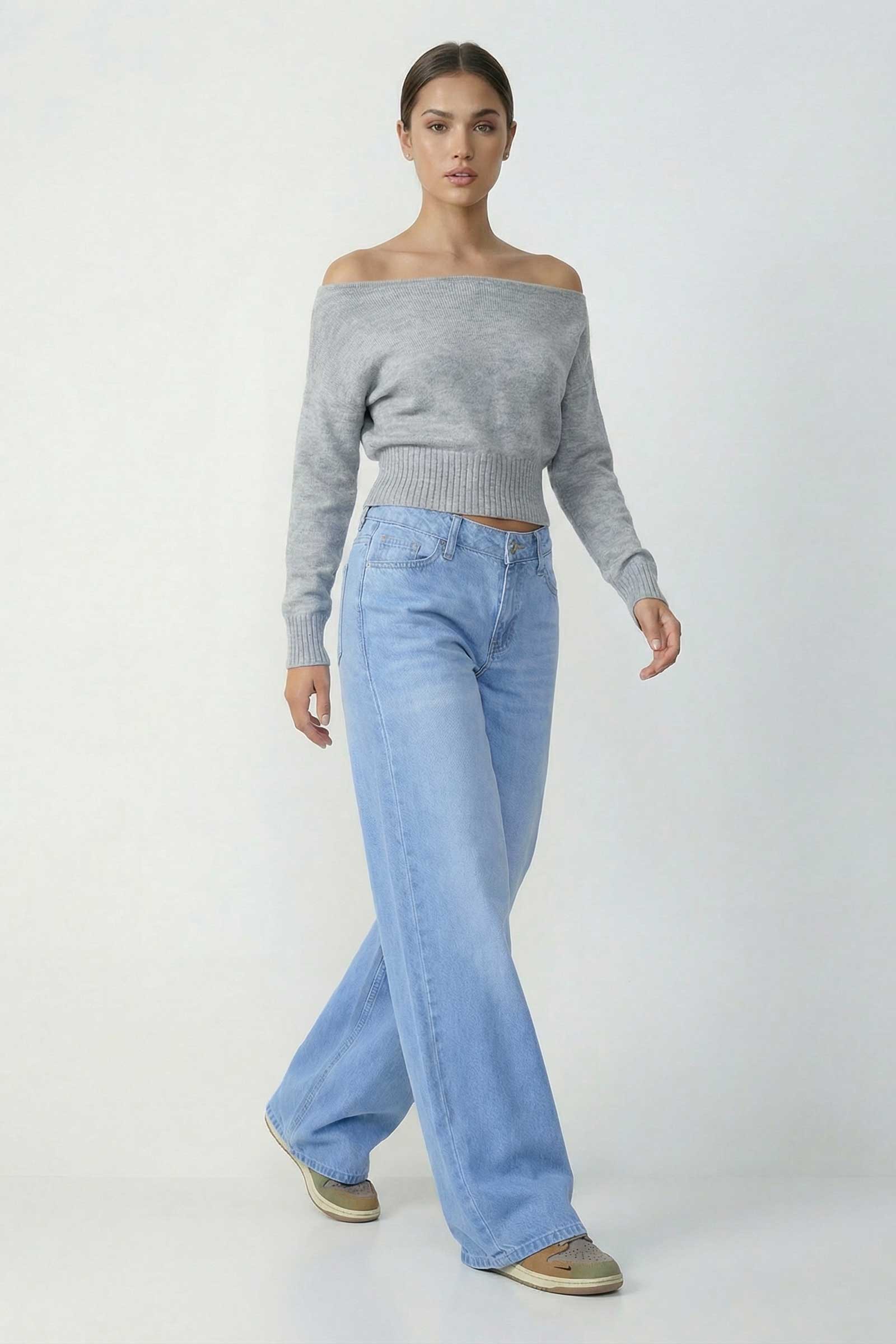 Super Baggy – Low-Waist Bright Blue Jeans Super Baggy CIZARO - Cizaro Jeans