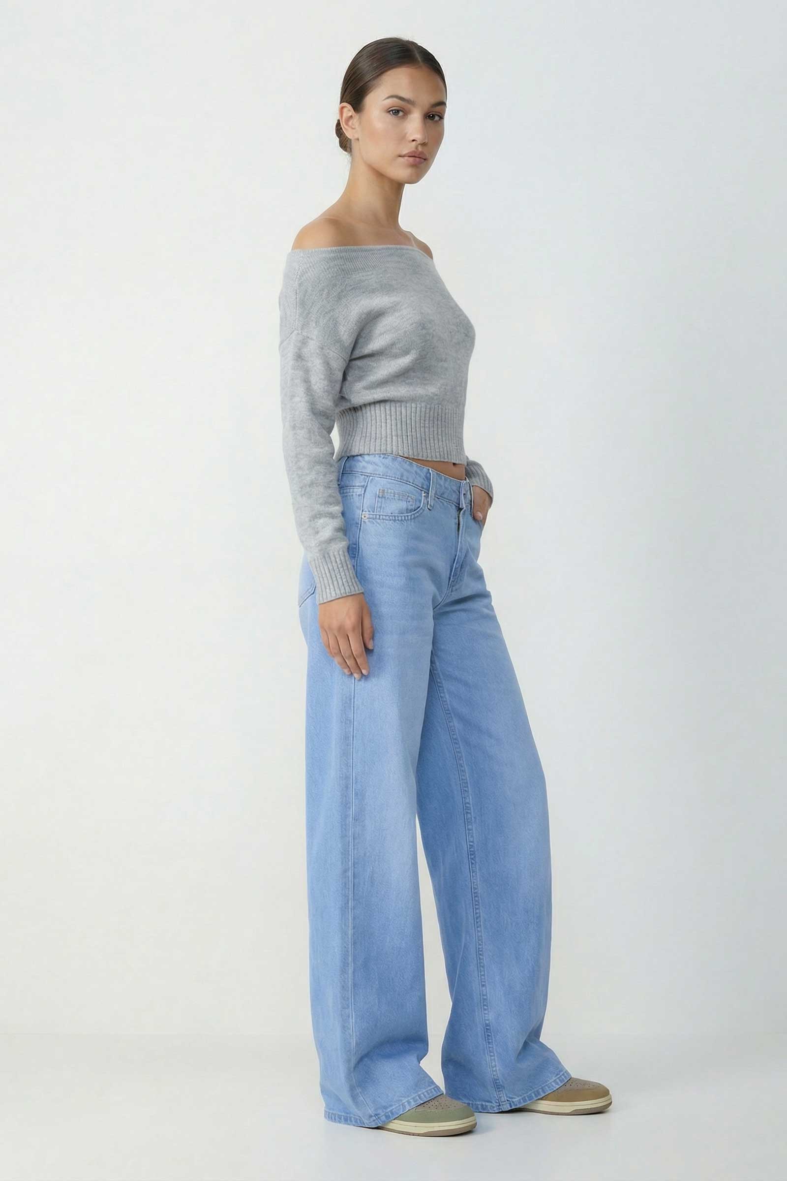Super Baggy – Low-Waist Bright Blue Jeans Super Baggy CIZARO - Cizaro Jeans
