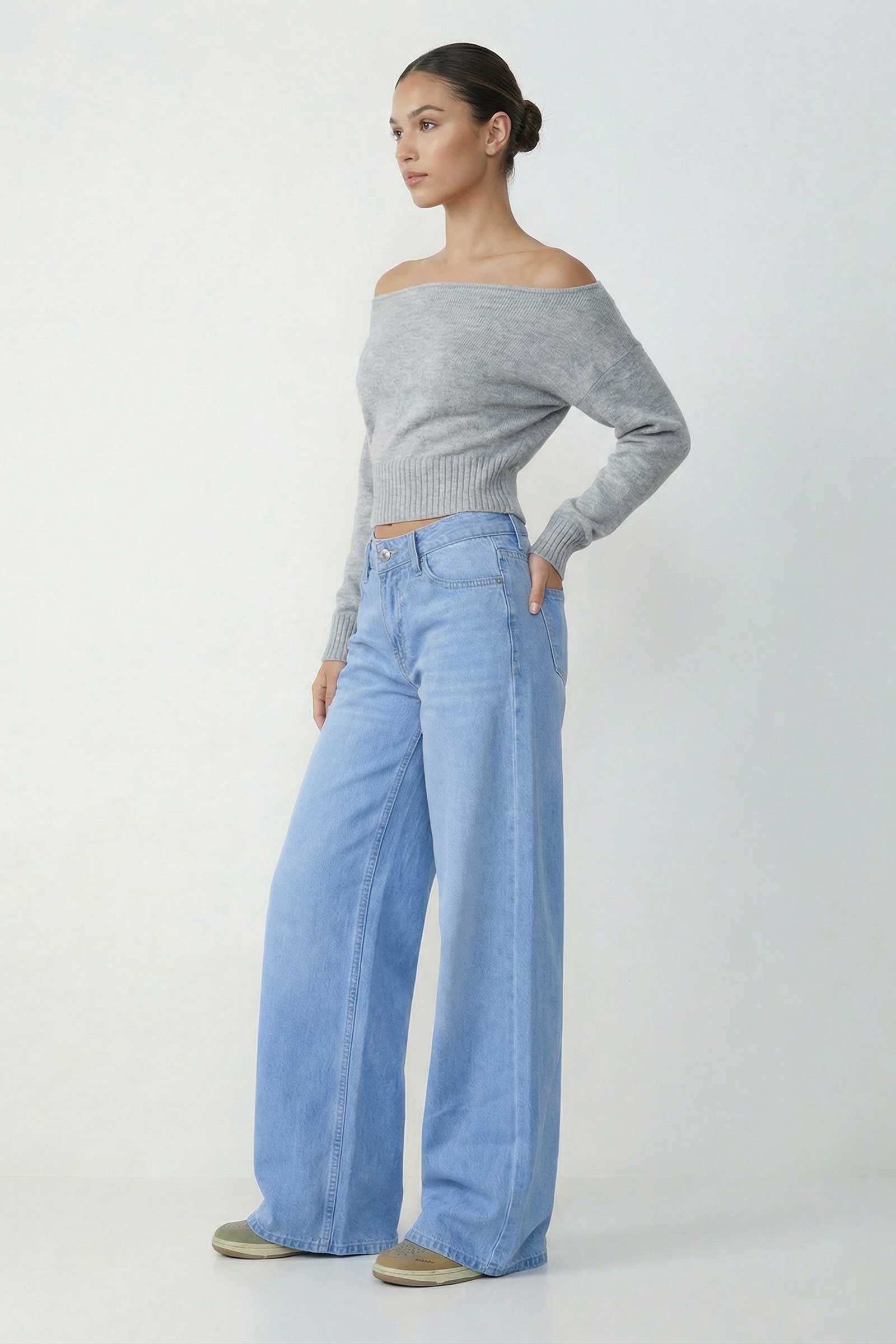 Super Baggy – Low-Waist Bright Blue Jeans Super Baggy CIZARO - Cizaro Jeans