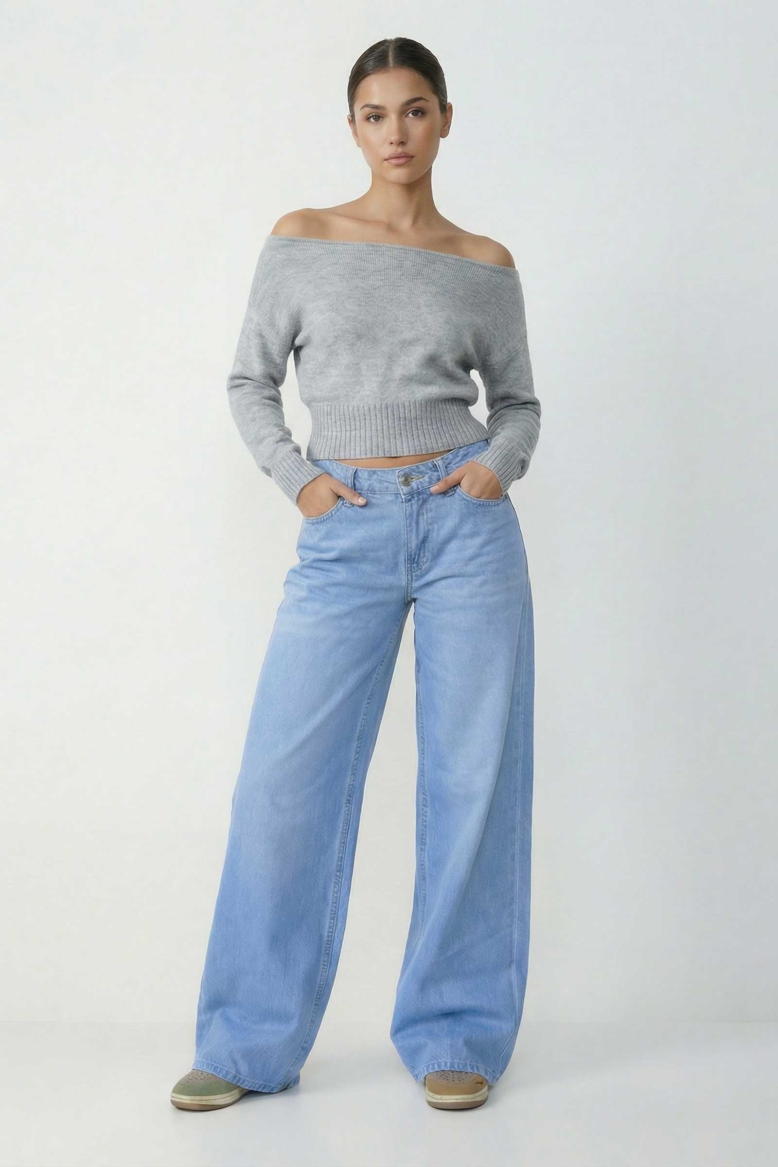 Super Baggy – Low-Waist Bright Blue Jeans Super Baggy CIZARO - Cizaro Jeans