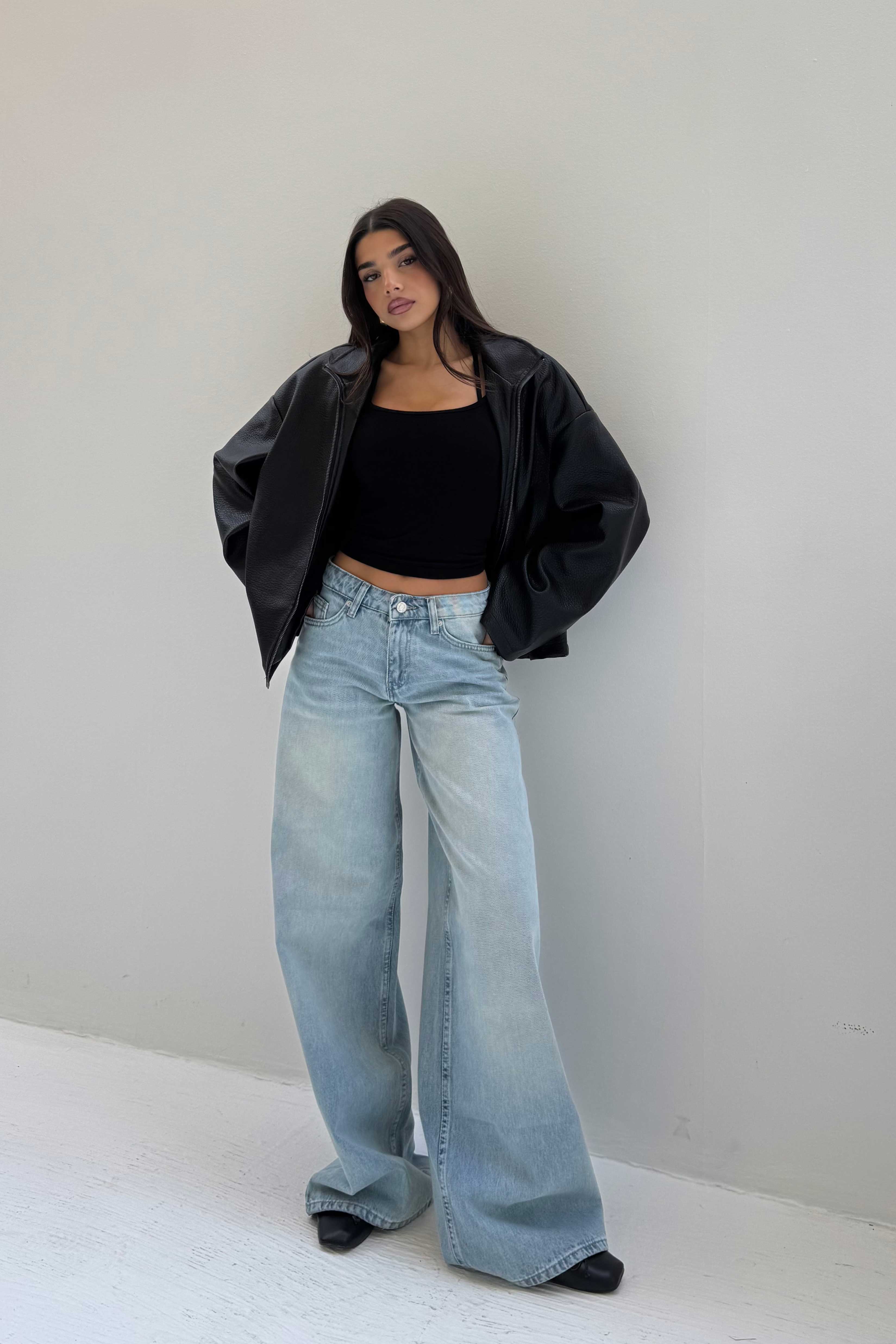 Super Baggy – Low-Waist Bright Blue Jeans Super Baggy CIZARO - Cizaro Jeans