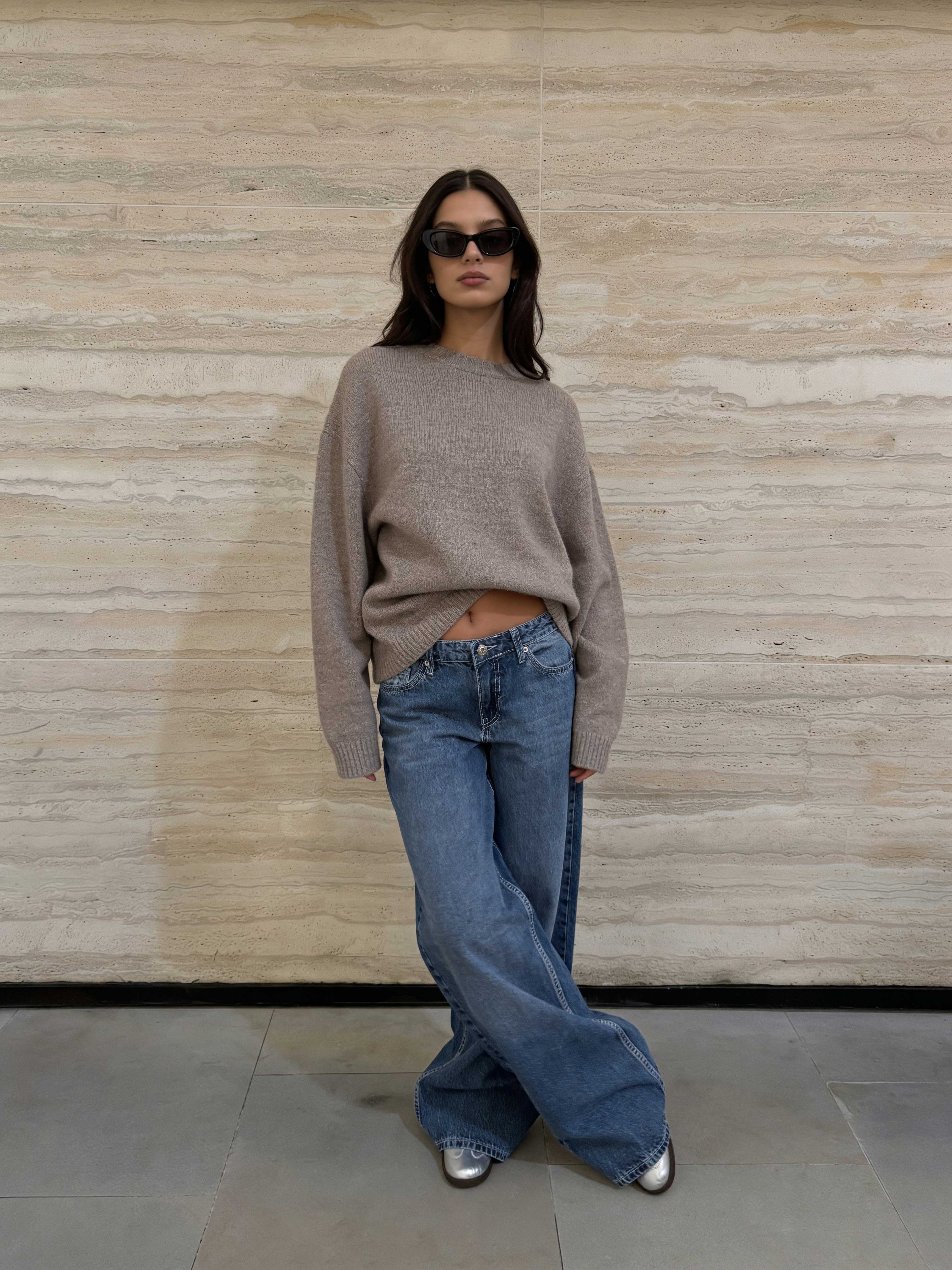 Baggy – Low-Waist Marine Blue Jeans