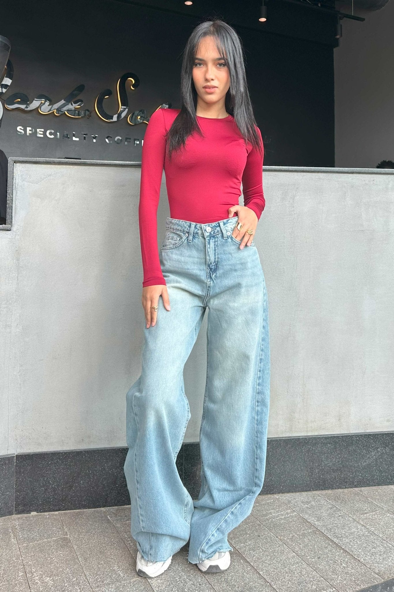 Super Baggy Jeans - Sandstone Light vintage Blue Baggy CIZARO - Cizaro Jeans
