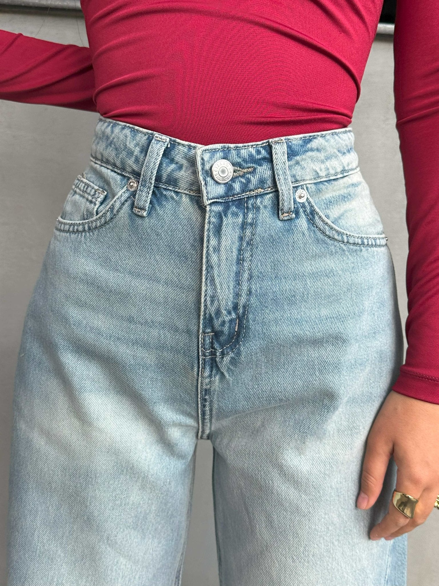 Super Baggy Jeans - Sandstone Light vintage Blue Baggy CIZARO - Cizaro Jeans