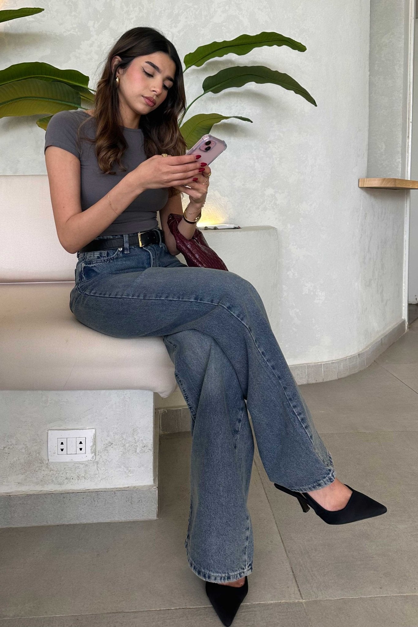 Baggy - High-Waist Real Vintage Dark Blue Jeans Baggy CIZARO - Cizaro Jeans