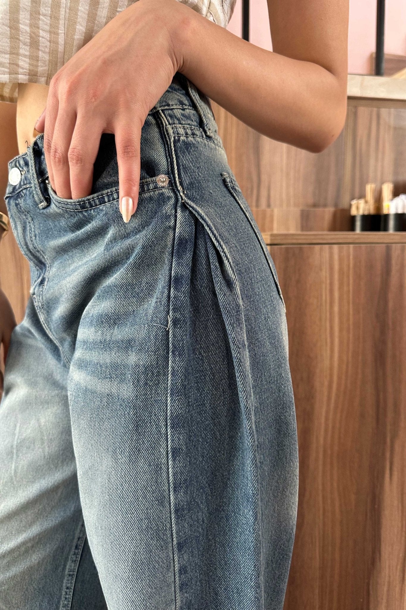 Super Baggy - Retro Blue Jeans Supper Baggy CIZARO - Cizaro Jeans