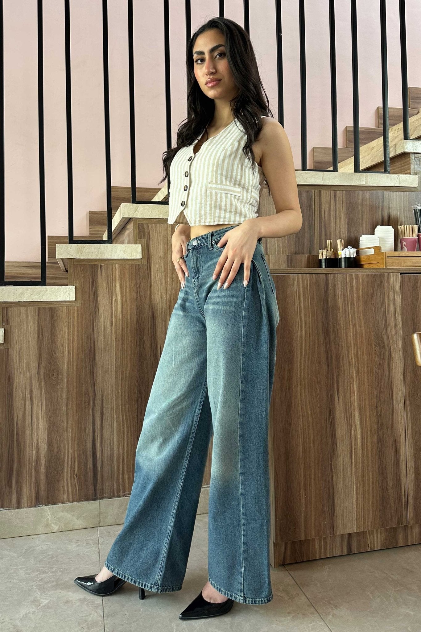 Super Baggy - Retro Blue Jeans Supper Baggy CIZARO - Cizaro Jeans