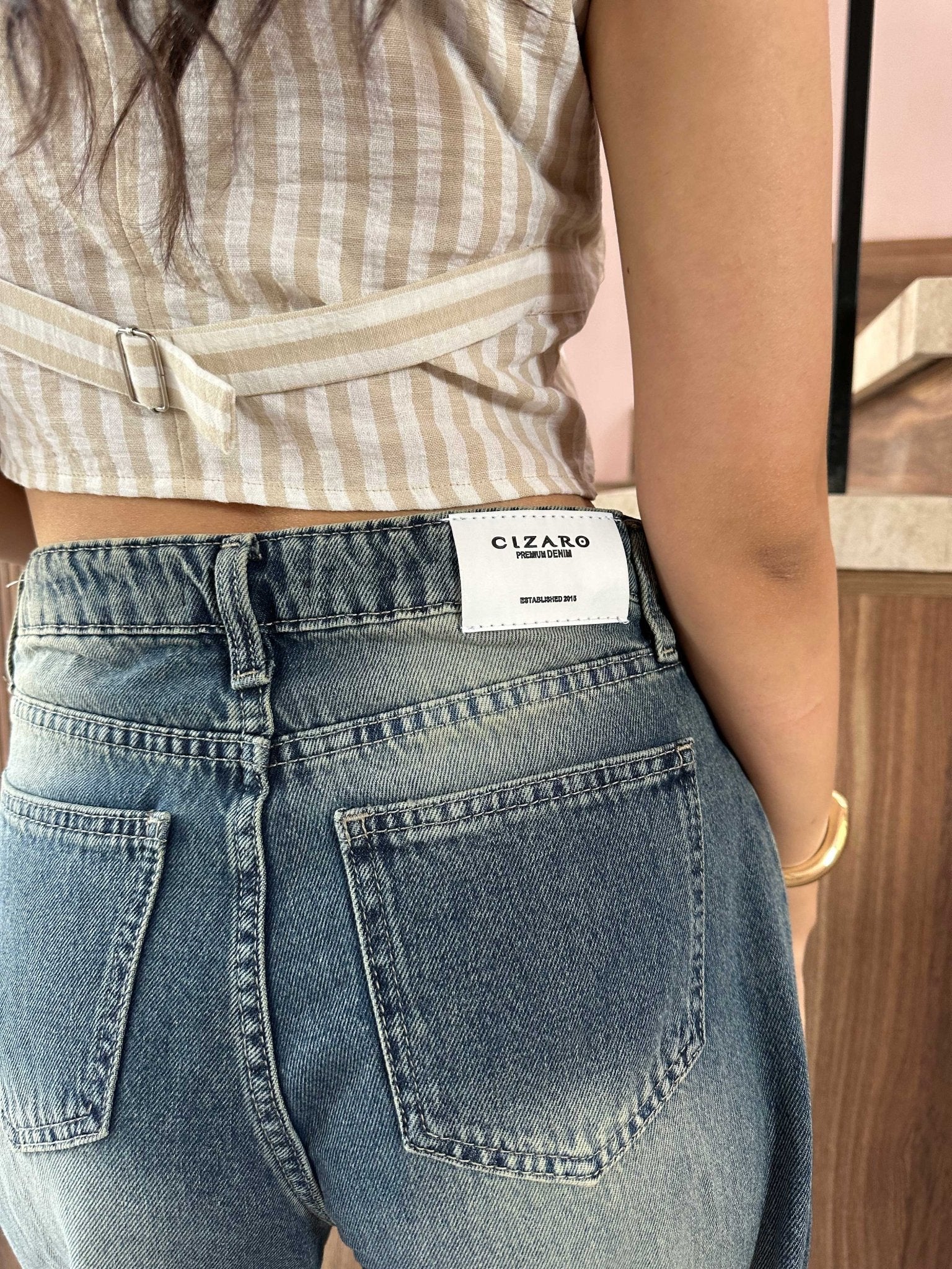 Super Baggy - Retro Blue Jeans Supper Baggy CIZARO - Cizaro Jeans