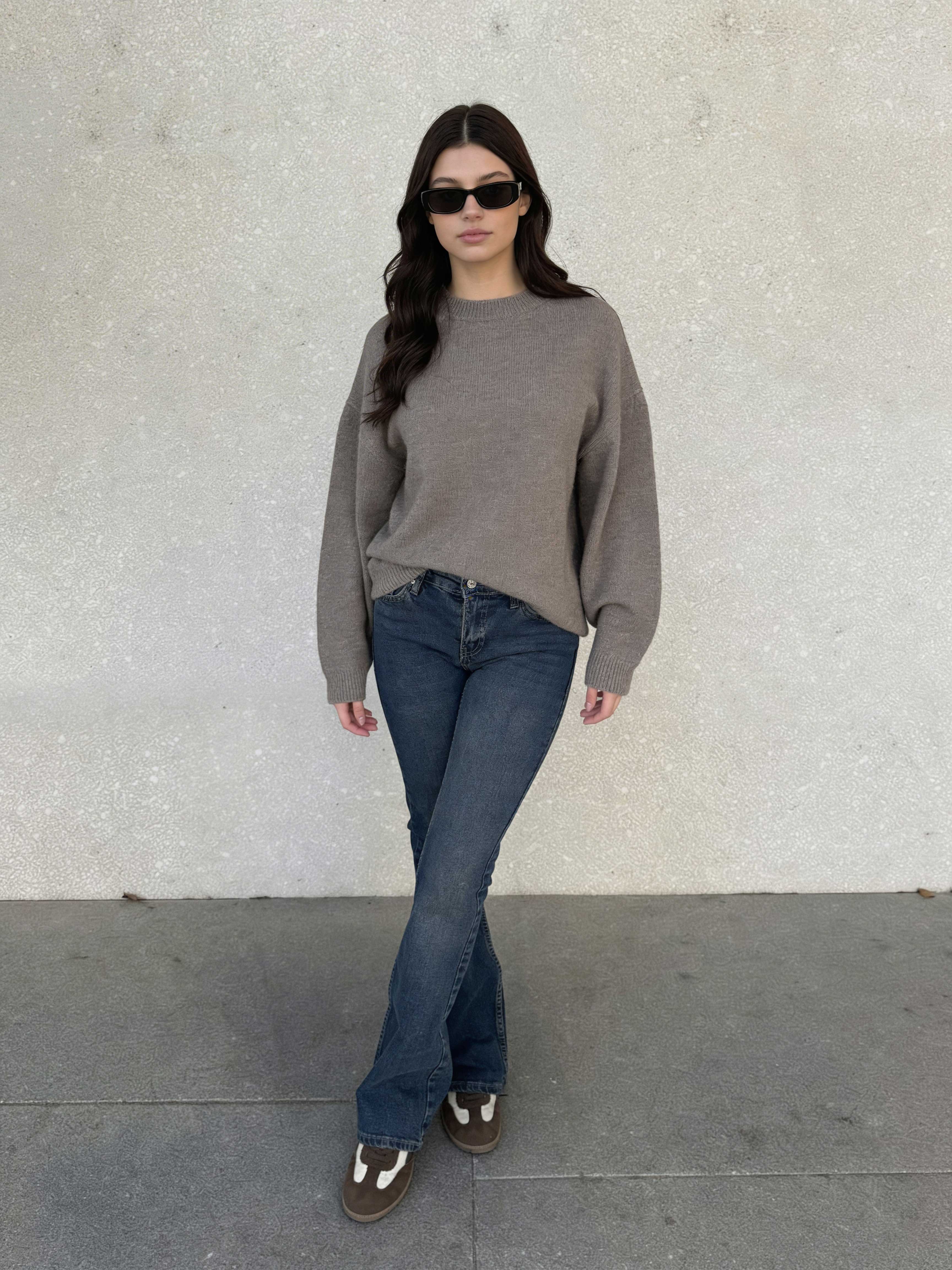 Retro Flare – Low-Waist Vintage Blue Jeans Flare CIZARO - Cizaro Jeans