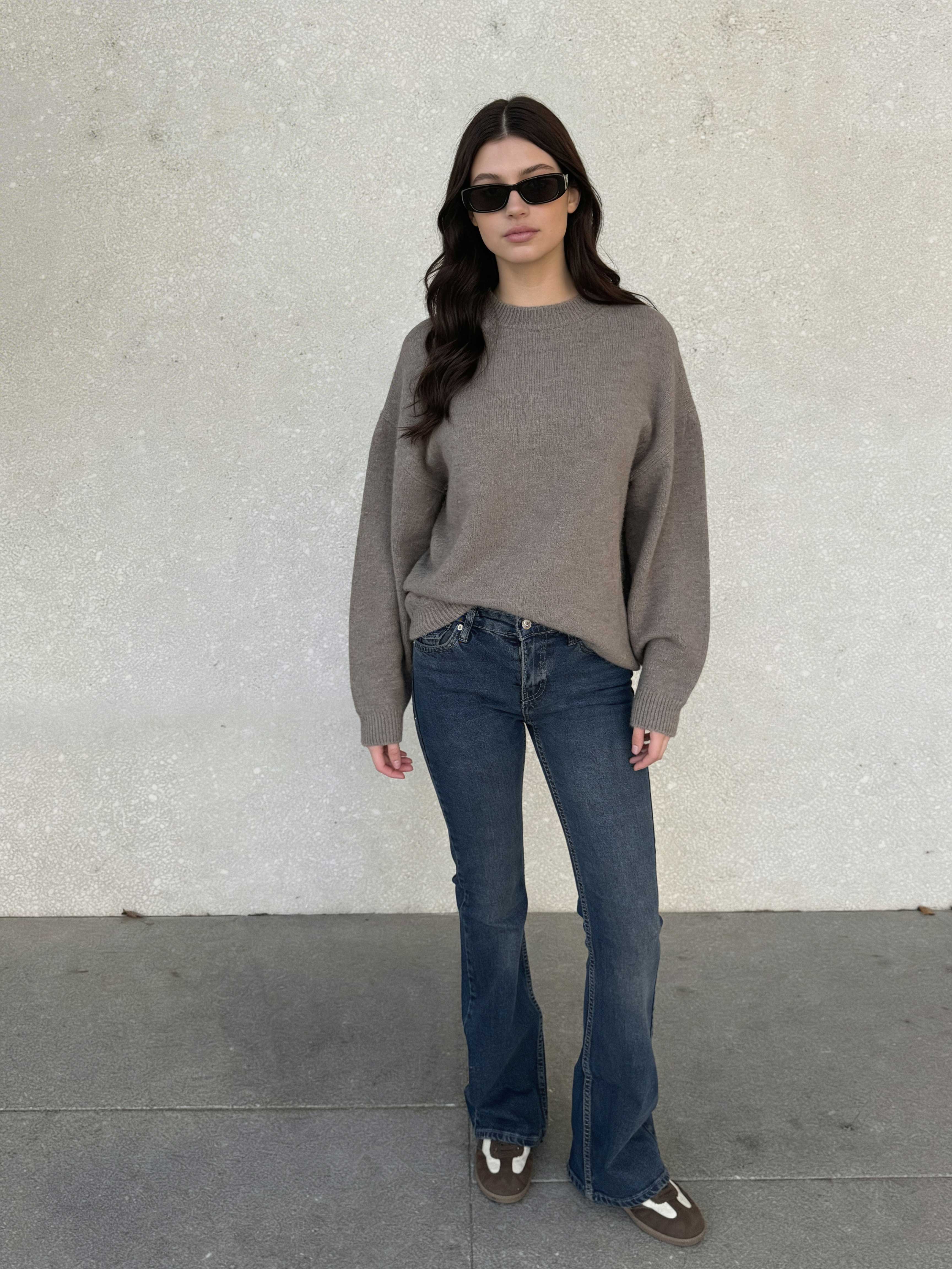 Retro Flare – Low-Waist Vintage Blue Jeans Flare CIZARO - Cizaro Jeans