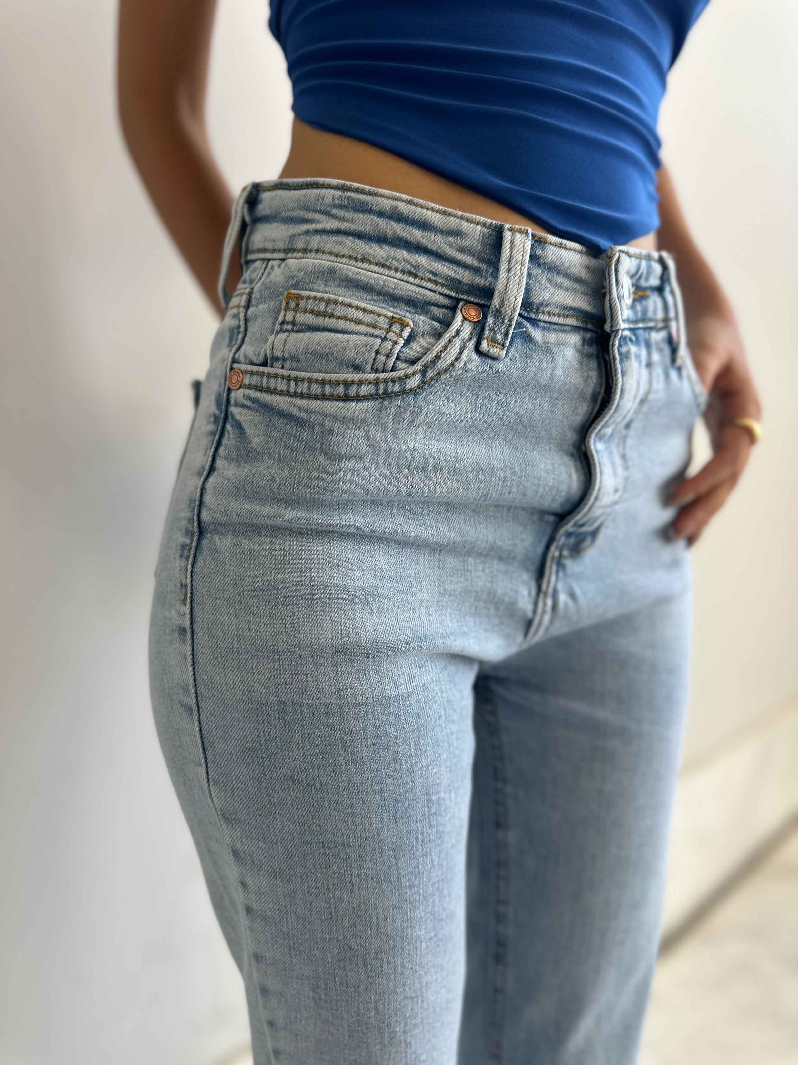 Flared - Light Iced Blue. Flare CIZARO - Cizaro Jeans