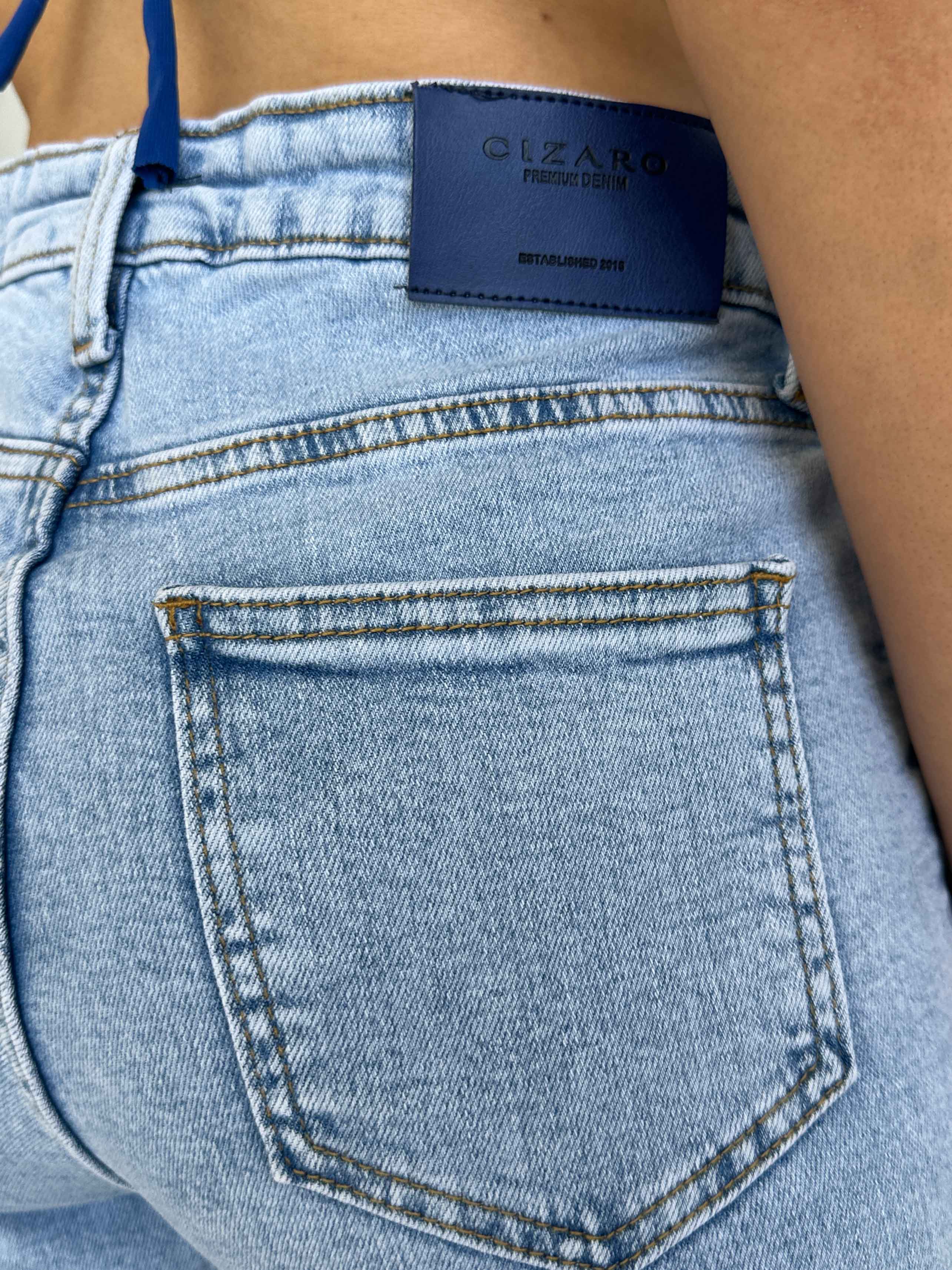 Flared - Light Iced Blue. Flare CIZARO - Cizaro Jeans