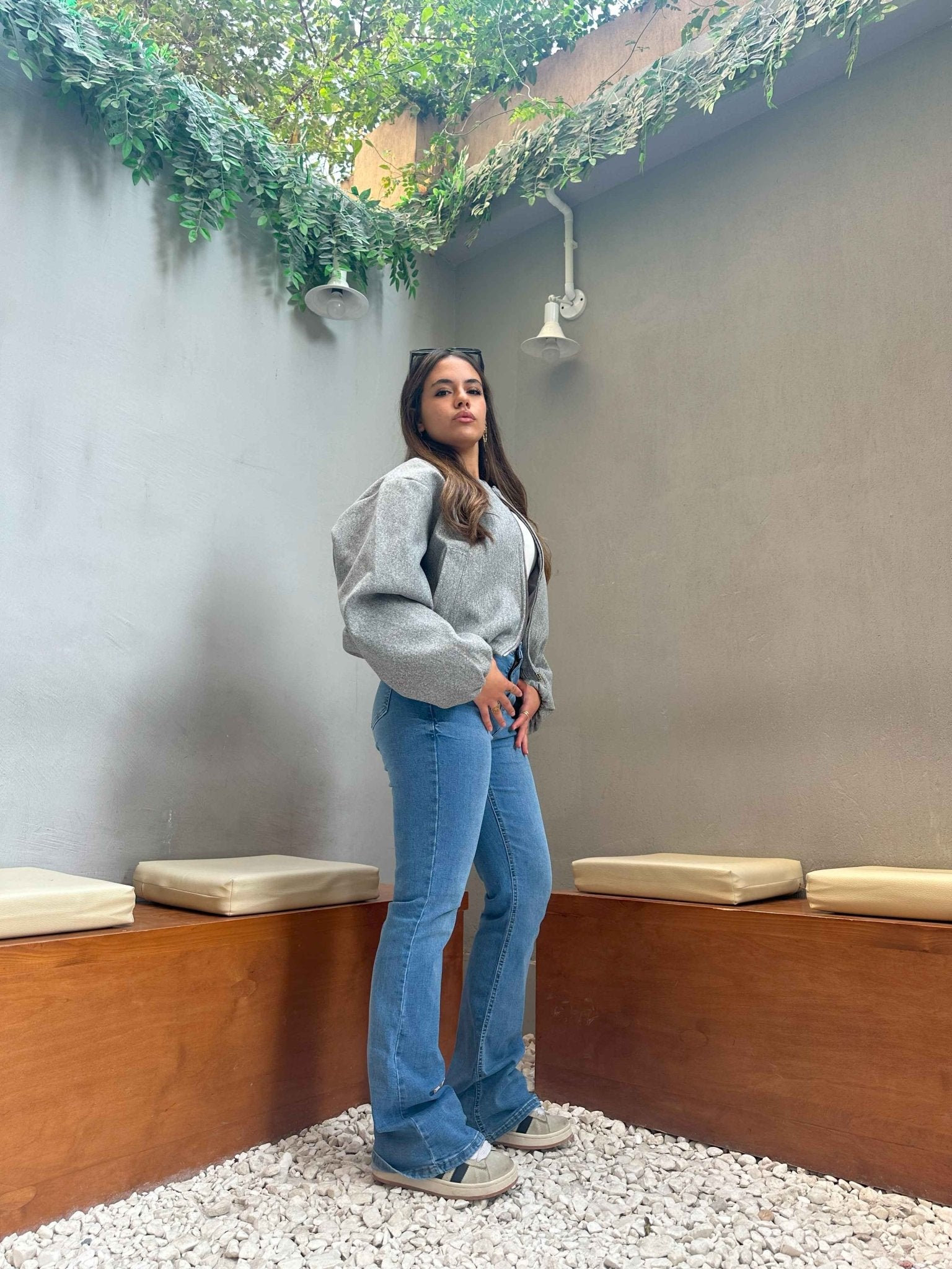 Flared - Medium Blue Wash Jeans. Flare CIZARO - Cizaro Jeans