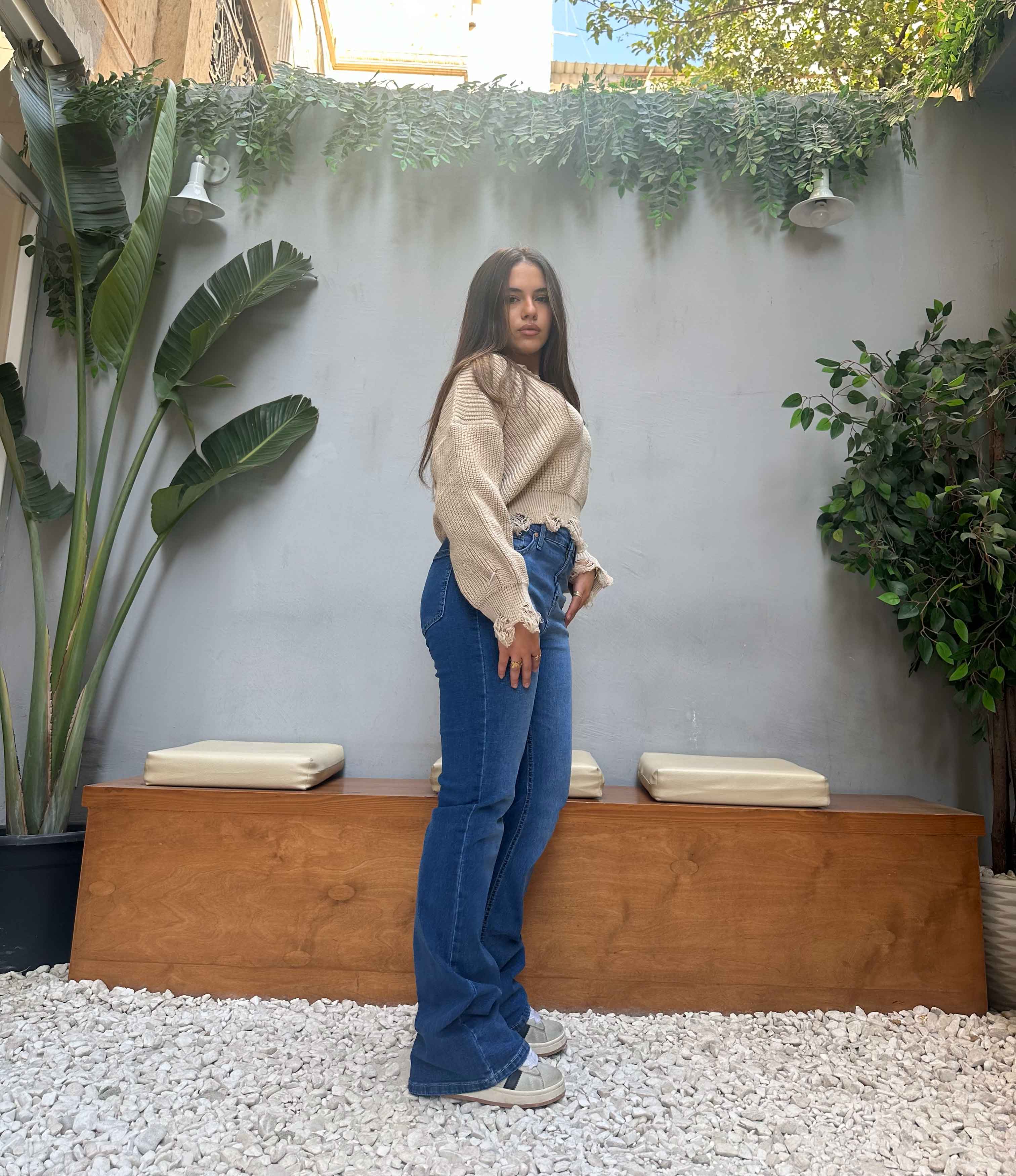 Flared - Medium Blue Wash Jeans. Flare CIZARO - Cizaro Jeans