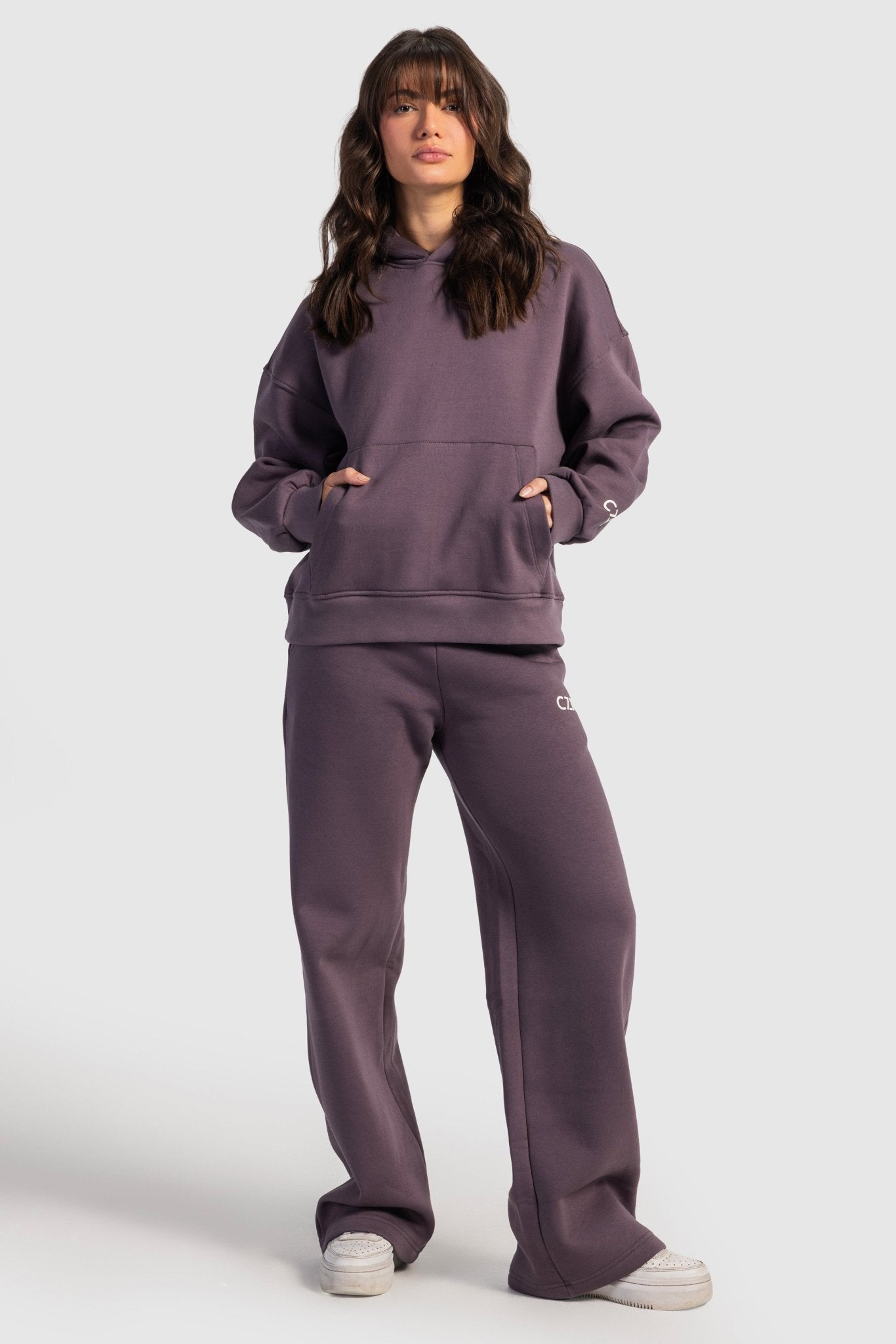 Oversized Hoodie – Dark Mauve Hoodie CIZARO - Cizaro Jeans