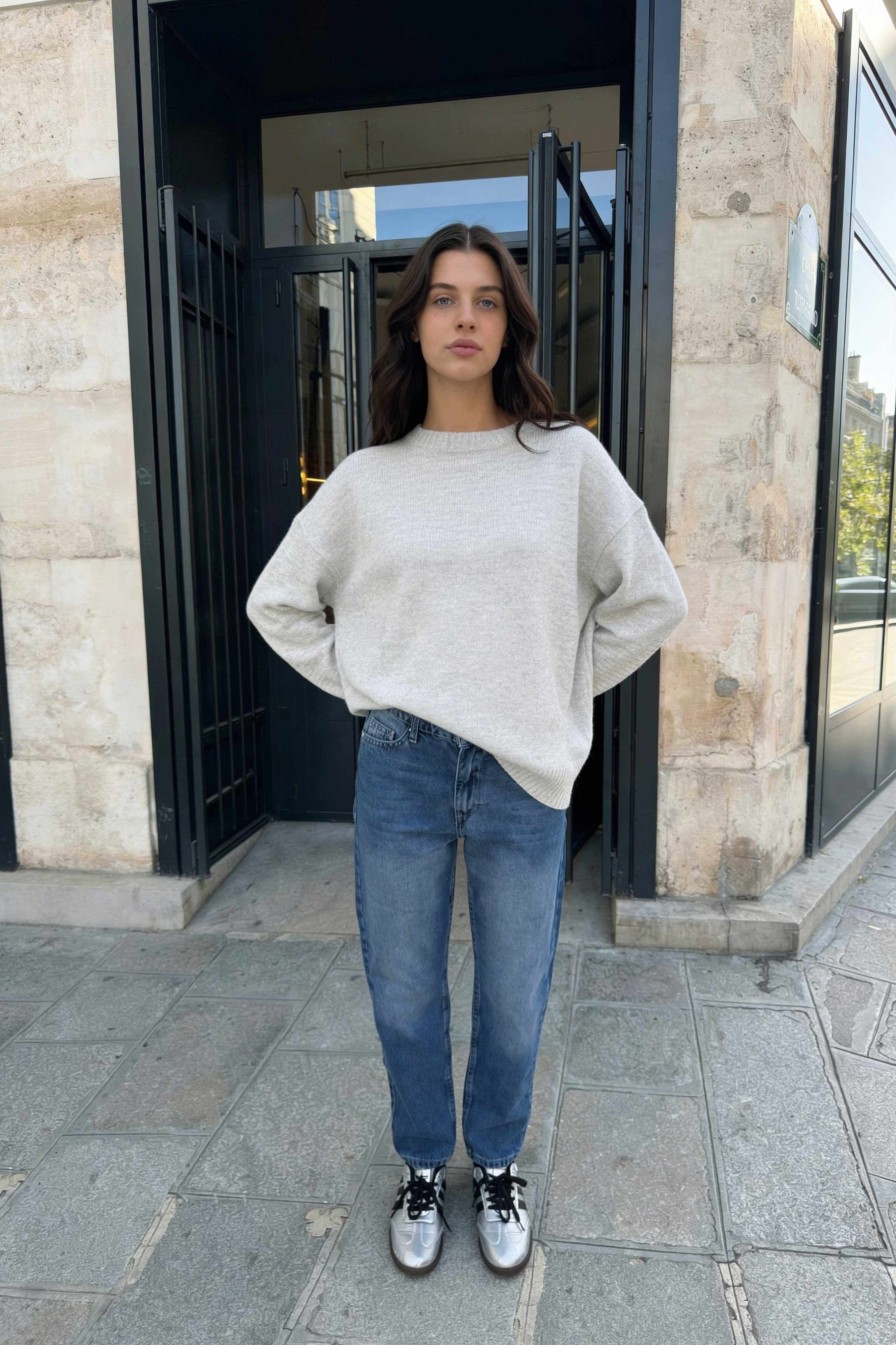 Mom-Fit – High-Waist Mid Blue Jeans Mom Fit CIZARO - Cizaro Jeans