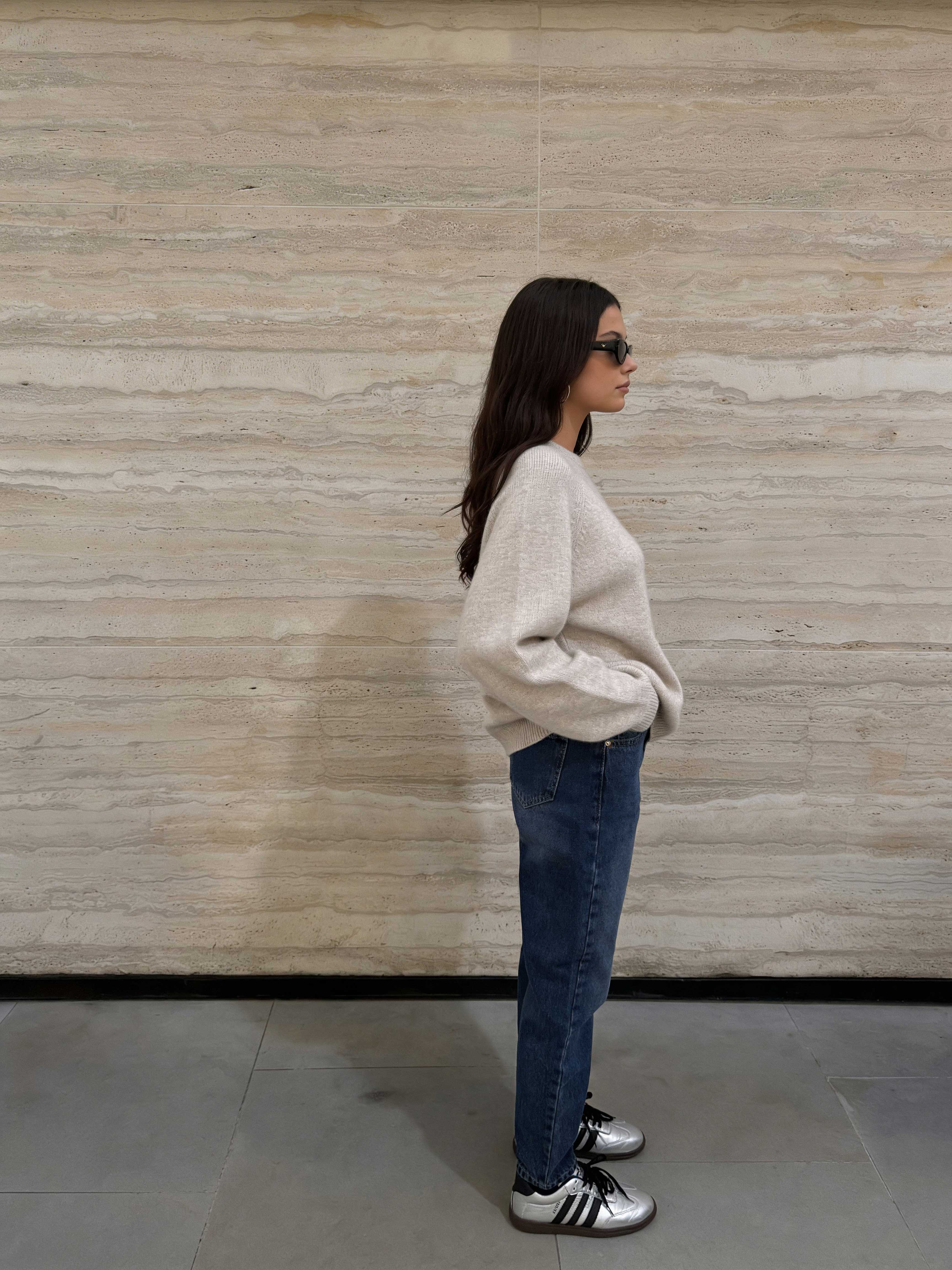 Mom-Fit – High-Waist Washed Blue Jeans Mom jeans CIZARO - Cizaro Jeans