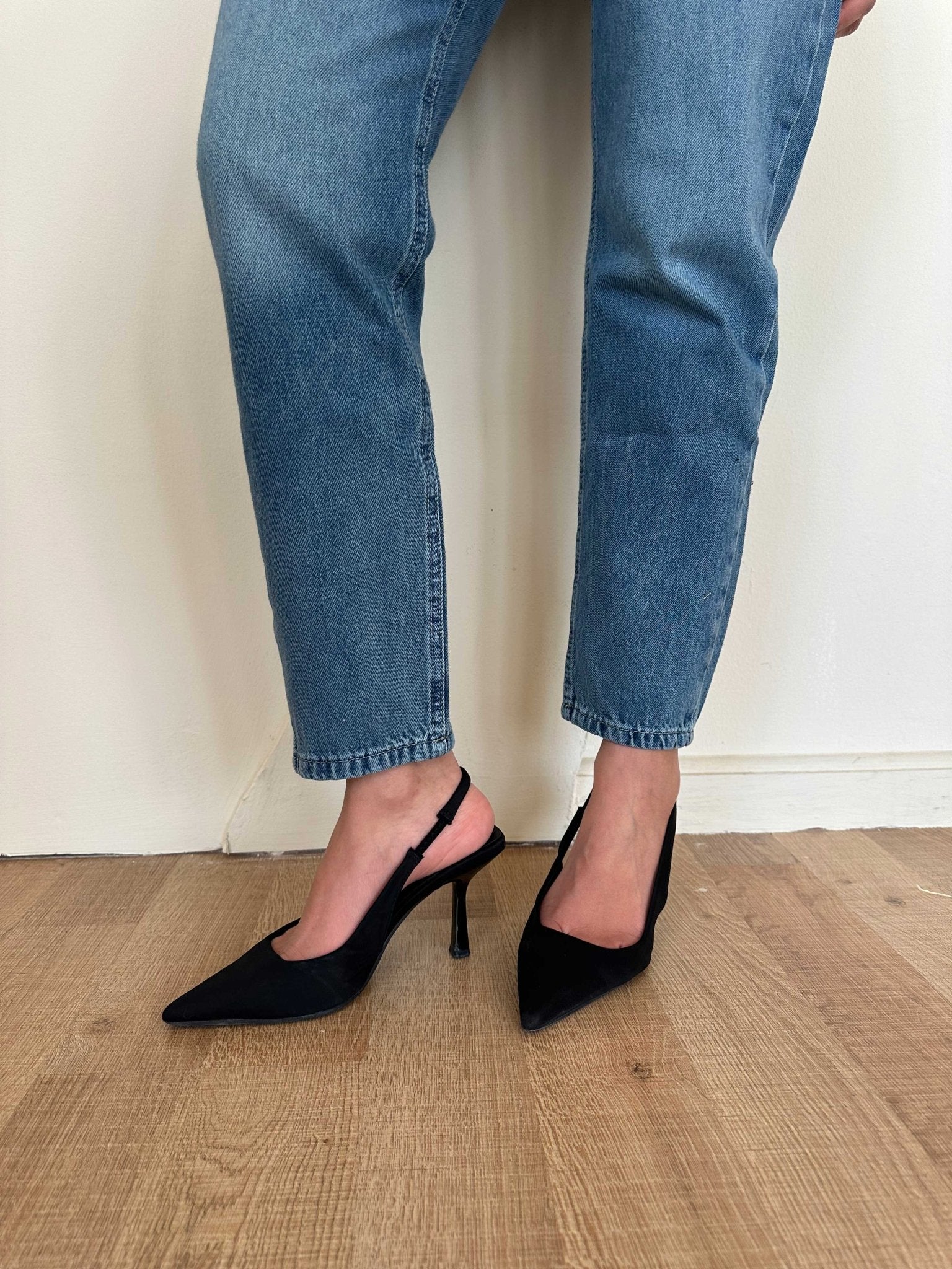 Mom-Fit – High-Waist Medium Blue Jeans Mom jeans CIZARO - Cizaro Jeans