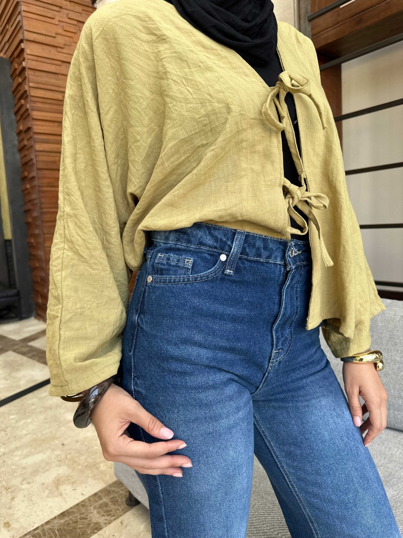 Straight - High-Waist Dark Blue Jeans straight CIZARO - Cizaro Jeans