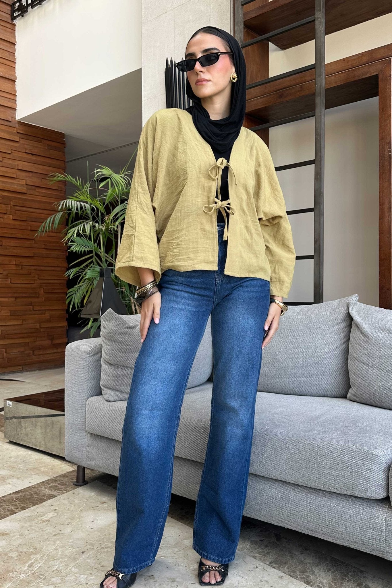 Straight - High-Waist Dark Blue Jeans straight CIZARO - Cizaro Jeans