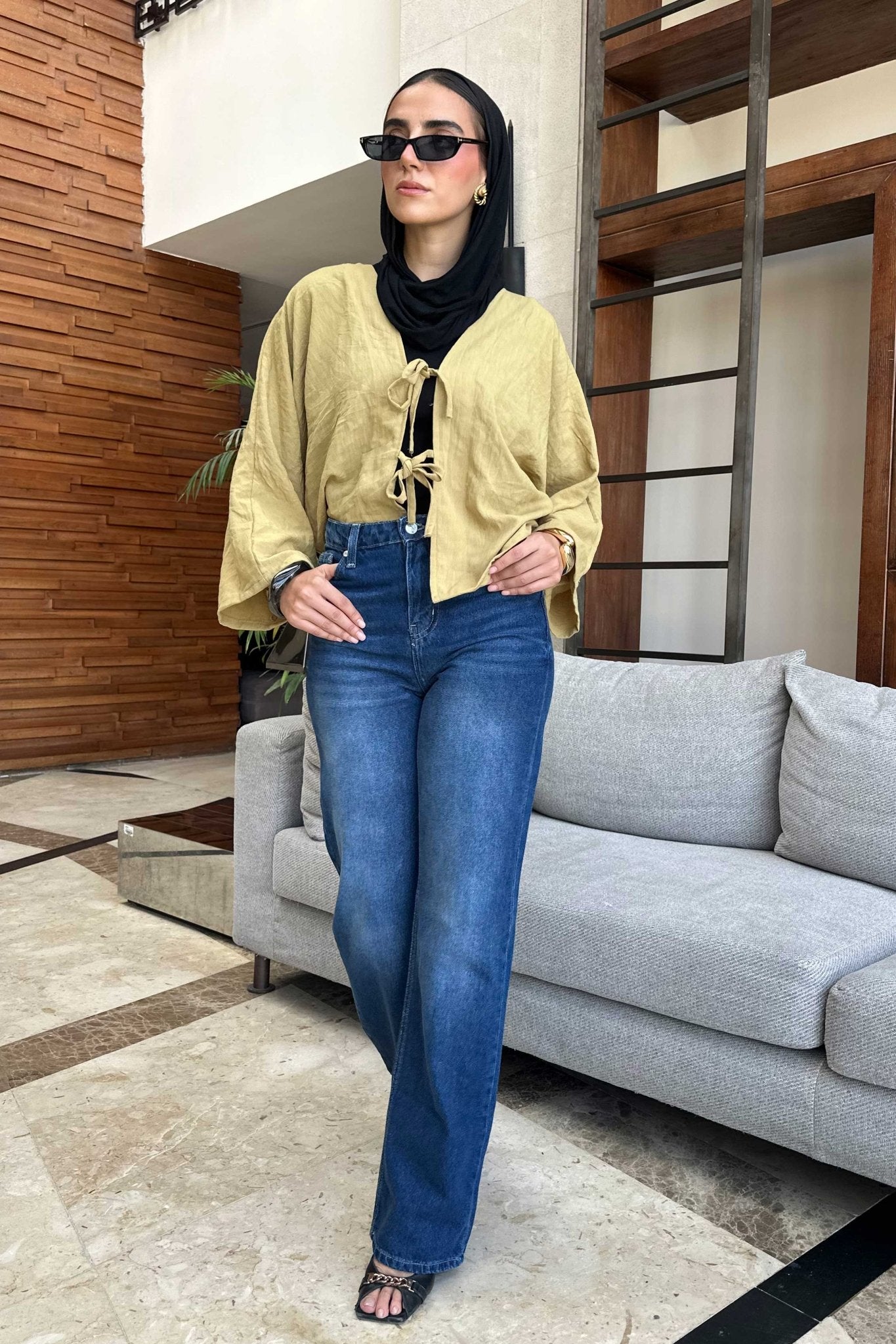 Straight - High-Waist Dark Blue Jeans straight CIZARO - Cizaro Jeans