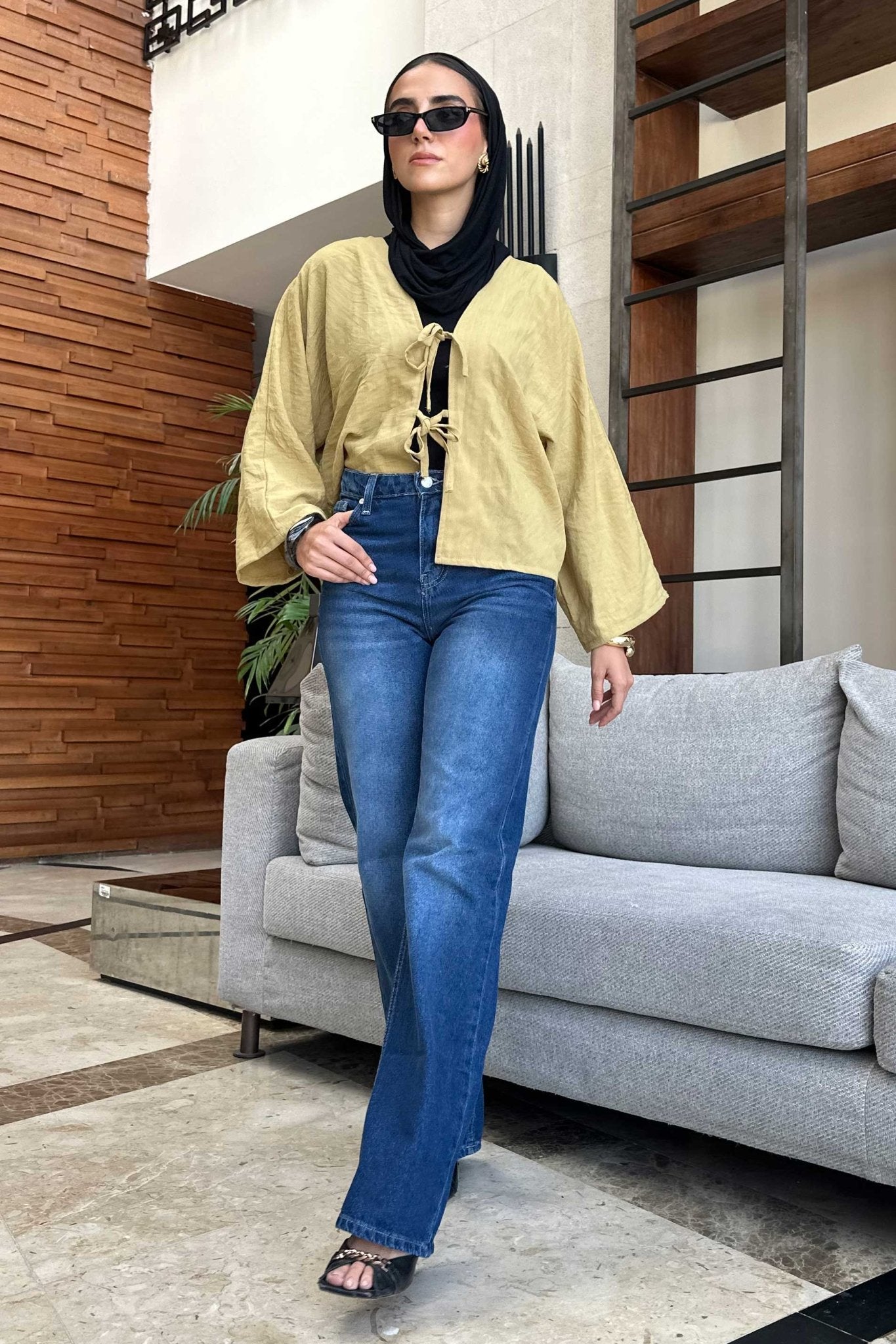 Straight - High-Waist Dark Blue Jeans straight CIZARO - Cizaro Jeans