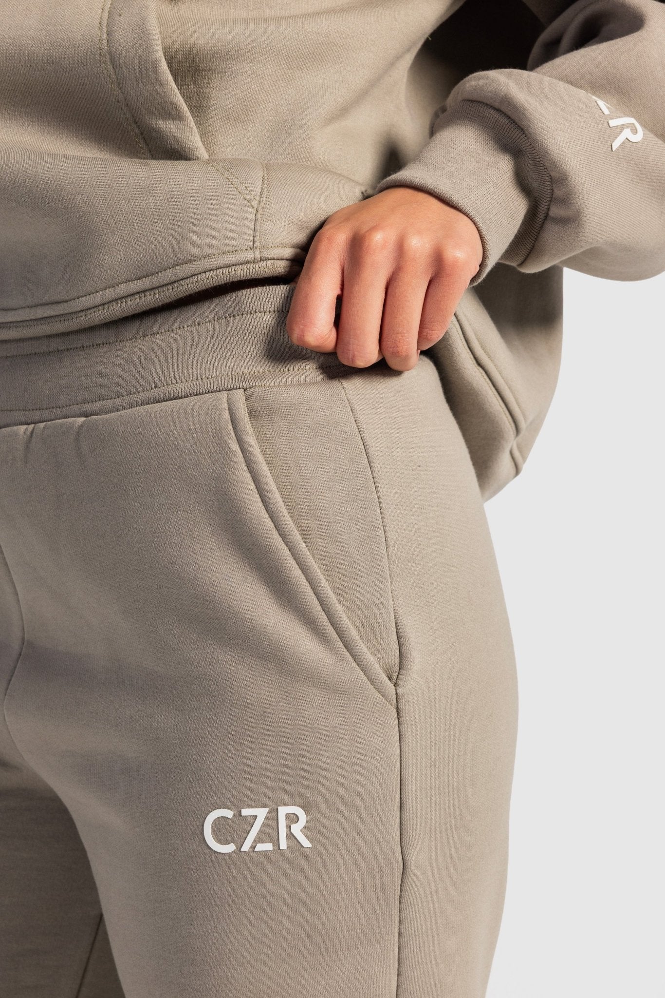 Wide-Leg Sweatpants In Olive sweatpant CIZARO - Cizaro Jeans