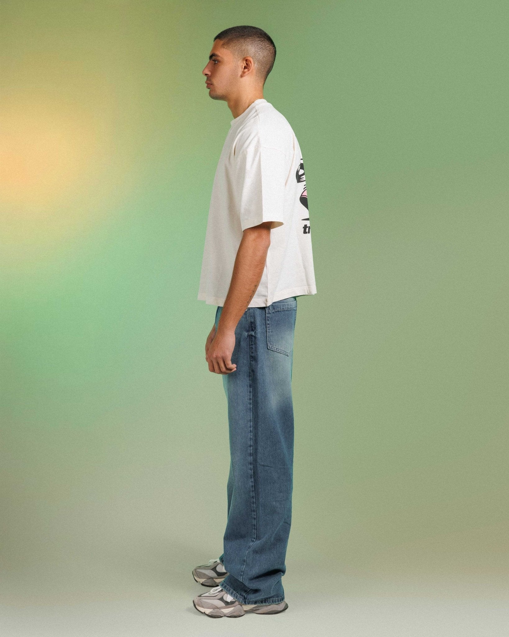 Unisex | Wide Leg - Vintage Deep Blue Jeans Wide-Leg CIZARO - Cizaro Jeans