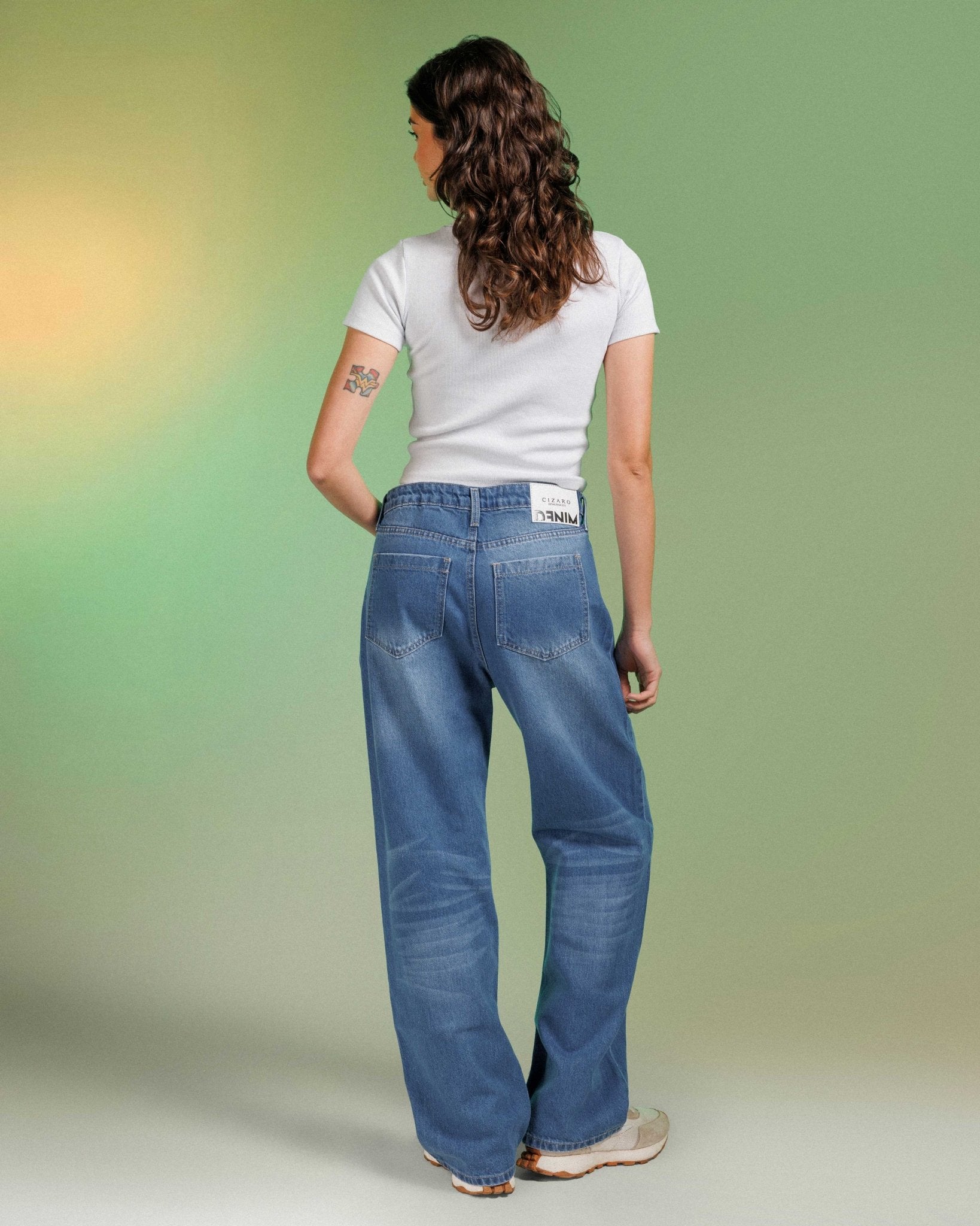 Unisex | Wide Leg - Real Blue Jeans Mom-Fit CIZARO - Cizaro Jeans