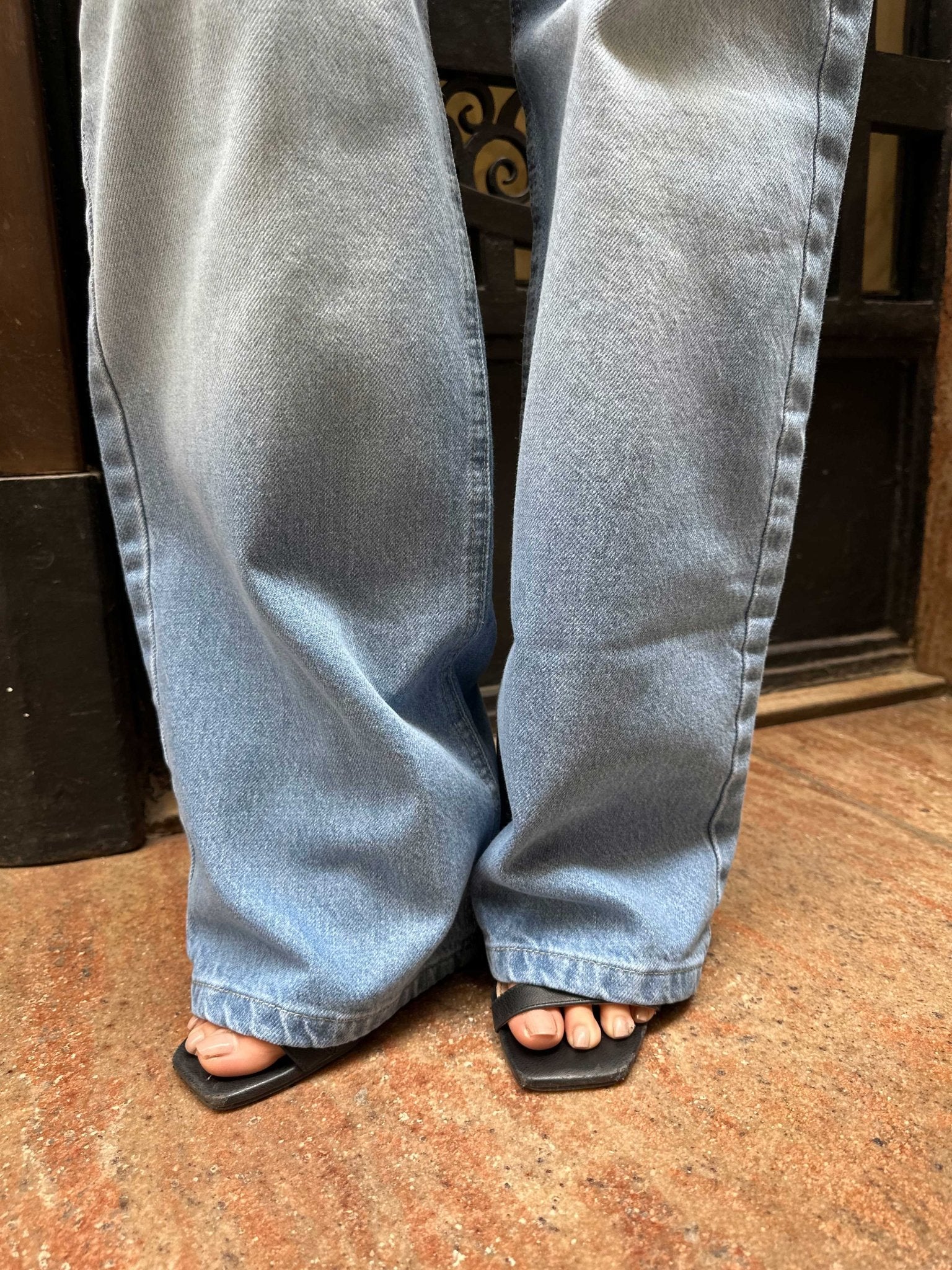 Wide-Leg - High-Waist Light Blue Jeans Wide-Leg CIZARO - Cizaro Jeans