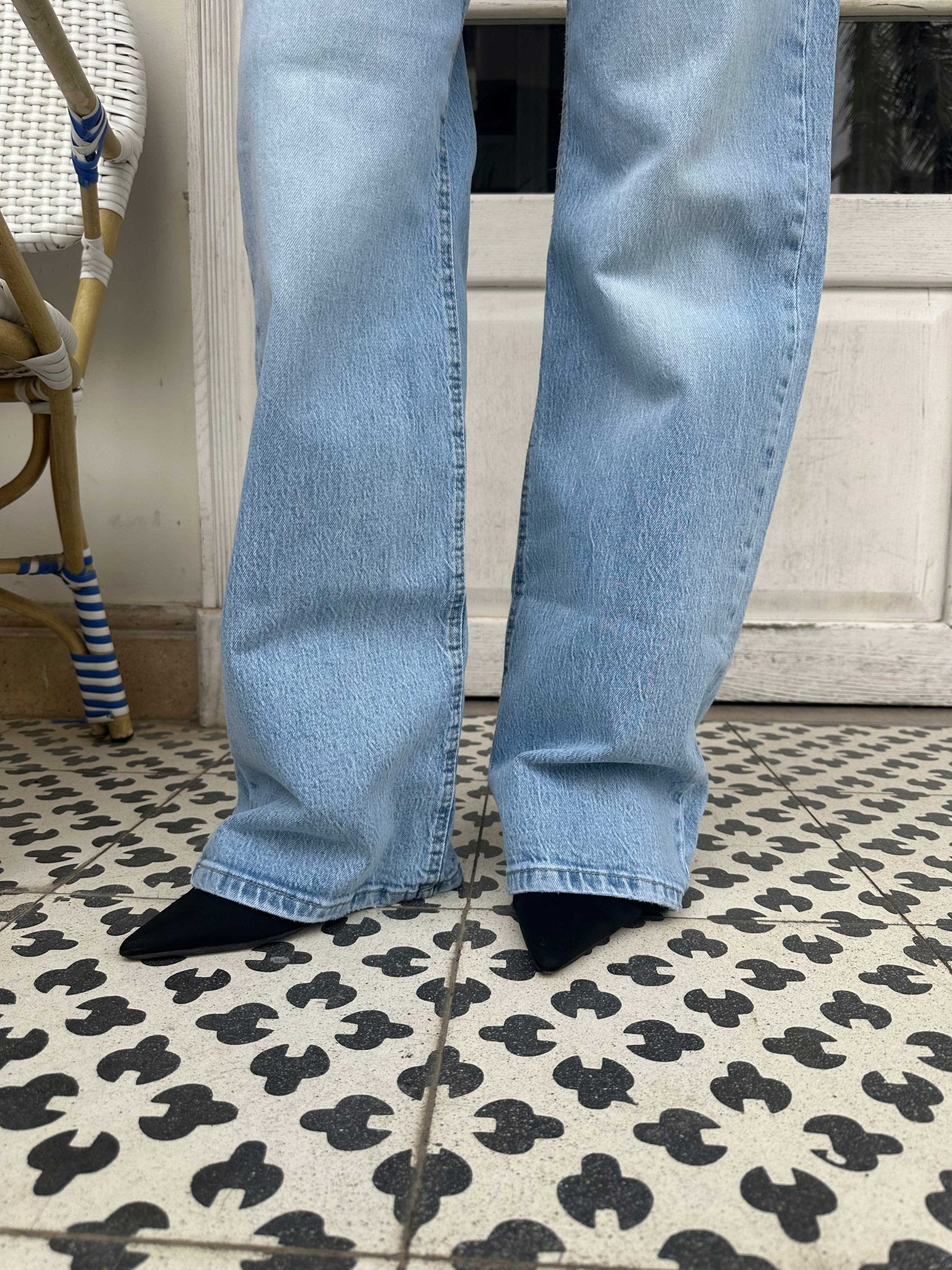Ultra Comfort | Wide-Leg - High-Waist Sky Blue Jeans Wide Leg CIZARO - Cizaro Jeans