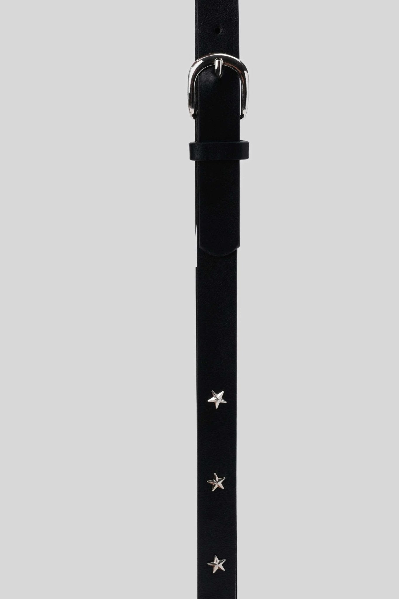Belt | Black Star Studded Faux Leather Belt Belt CZBELT - Cizaro Jeans